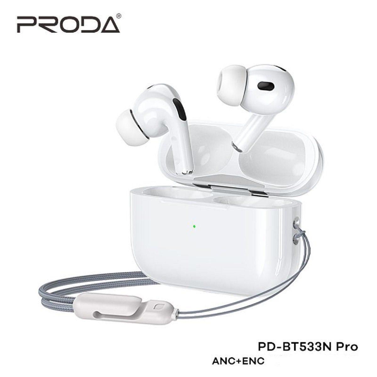 Proda 5.3, (ANC) Pro (ENC)-Technologie, PD-BT533N Remax (Touch-Funktion, Bluetooth, kabellose Bluetooth-Kopfhörer In-Ear-Kopfhörer