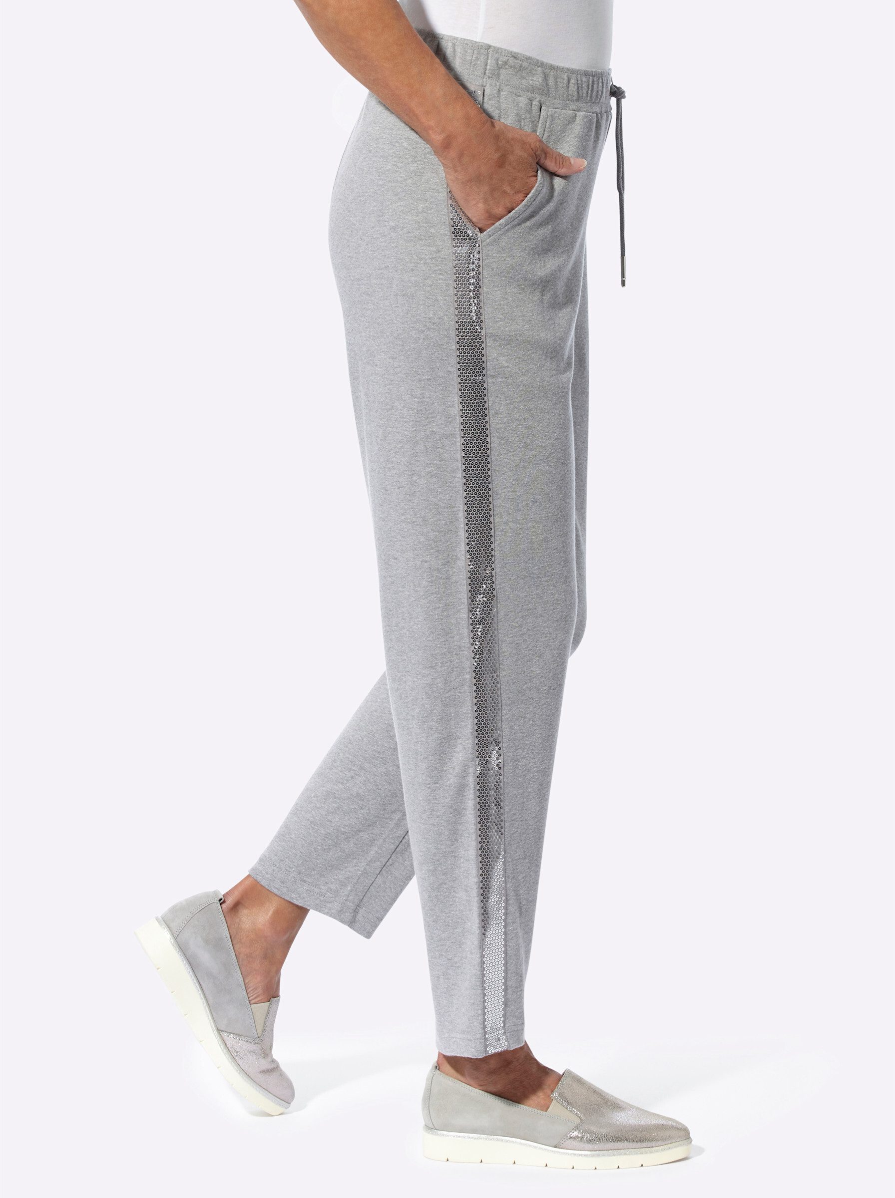 Sieh an! Jerseyhose Sweathose Innenbeinlänge ca. günstig online kaufen