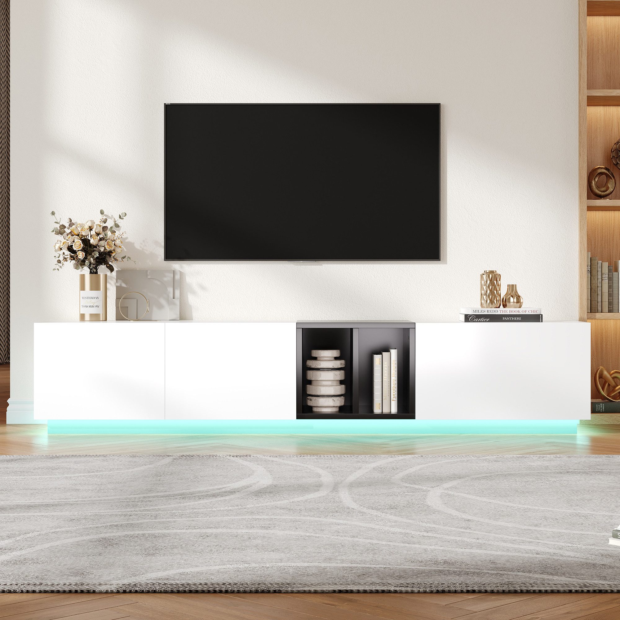 HAUSS SPOLE TV-Schrank Moderner Lowboard Fernsehschrank TV-Möbel mit Schubl günstig online kaufen