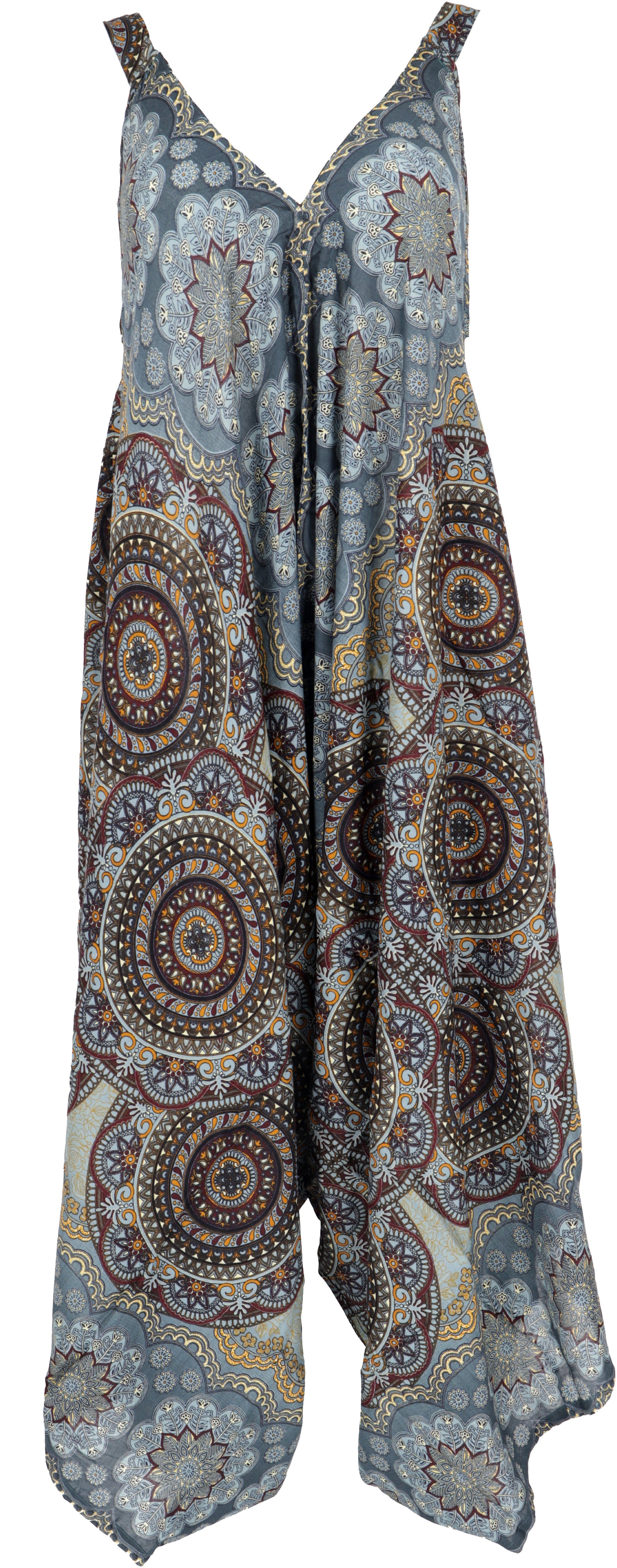 Guru-Shop Relaxhose Boho Jumpsuit, Mandala Sommer Overall, oversize.. alternative Bekleidung