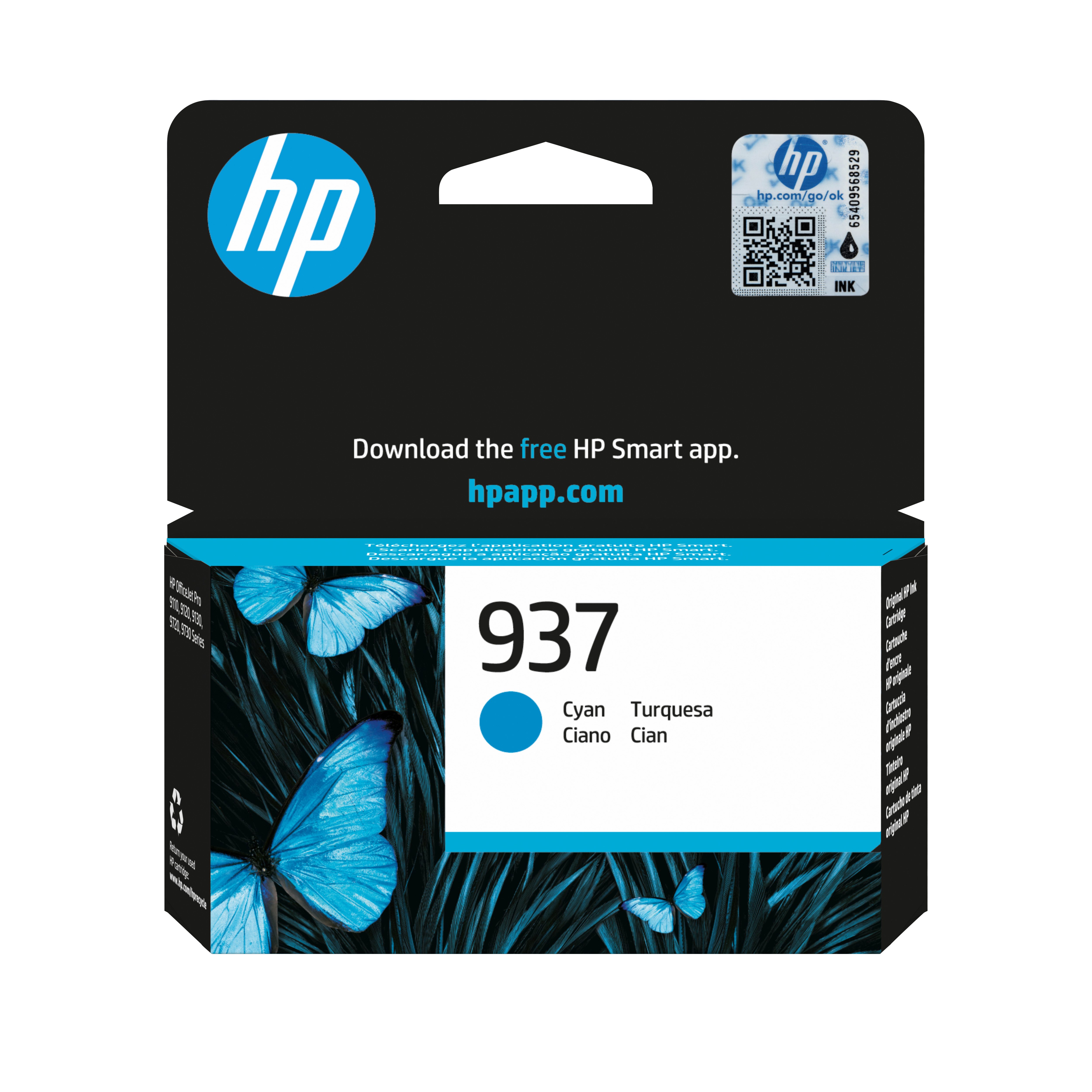 HP HP 937 Cyan Original Druckerpatrone Tintenpatrone
