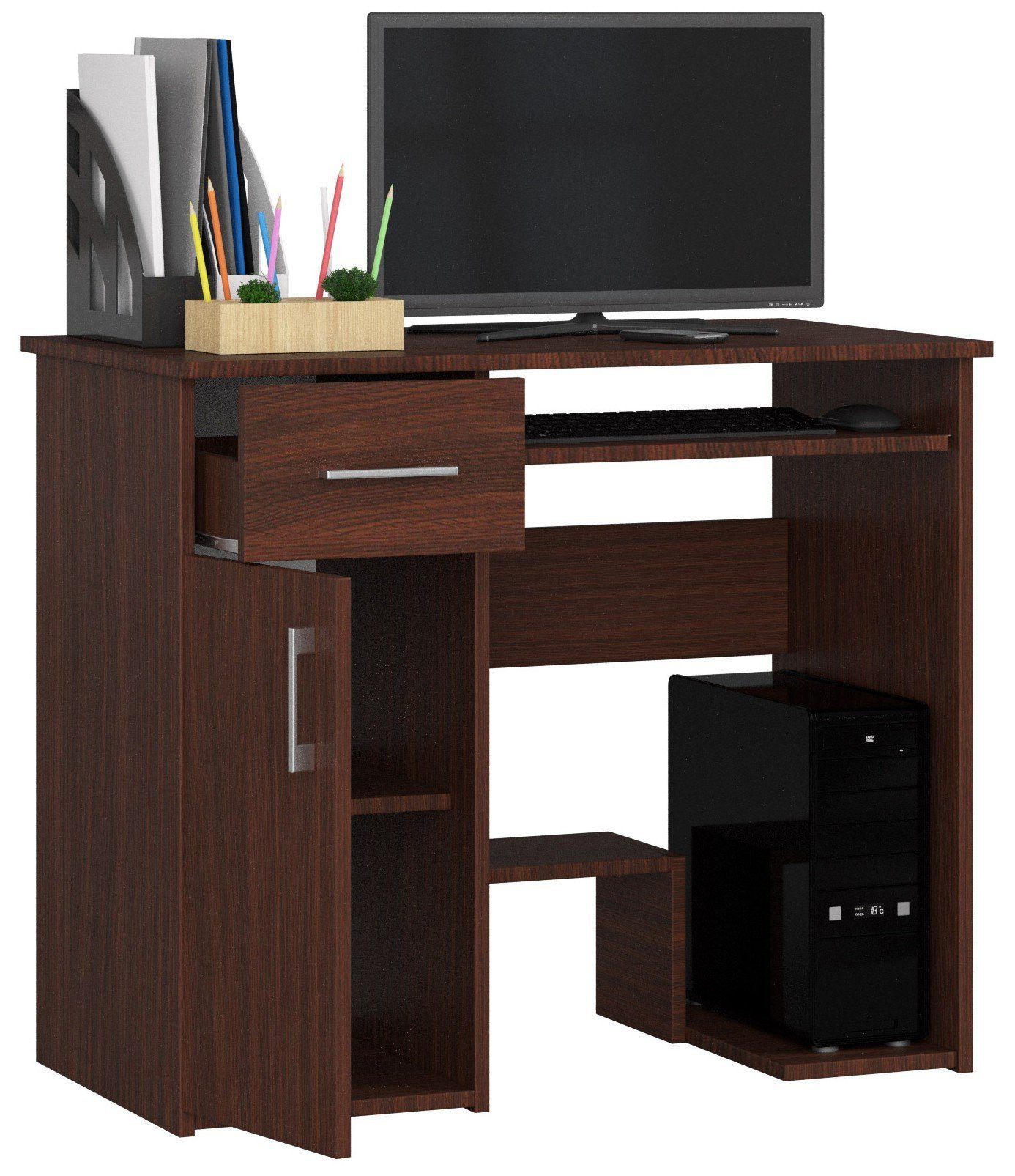 Raumhirsch Furniture Schreibtisch 90 cm Breite - Computertisch - Optimale Arbeitsfläche - Büro (Für Kinderzimmer - Büro - Heimbüro), (viele Farbvarianten - Maße: 90 x 74 x 50 cm) - Hochwertig & stabil