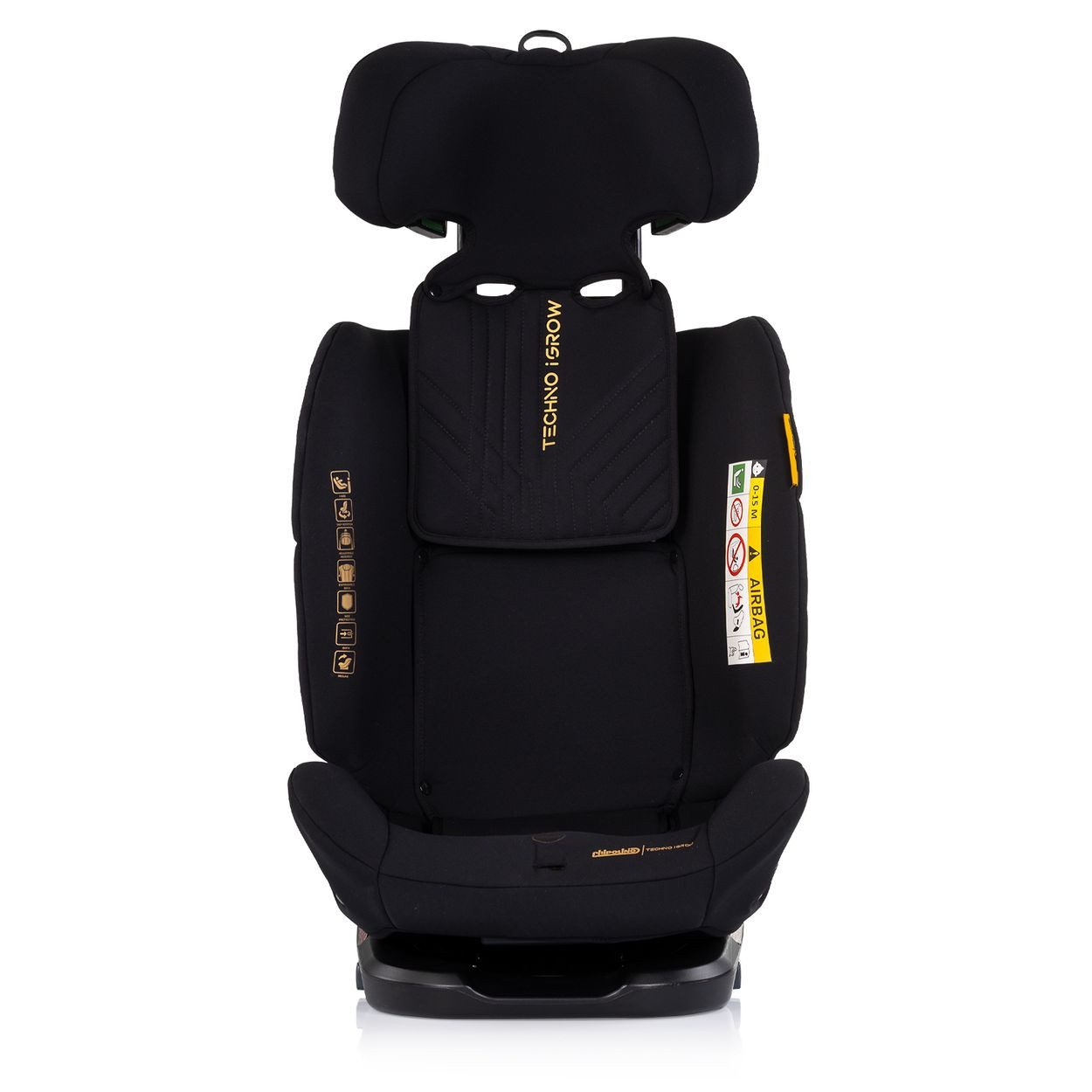 Chipolino Autokindersitz Kindersitz Techno iGROW i-Size, ab: 0, bis: 12, (40-150cm) Isofix Top Tether Kopfstütze