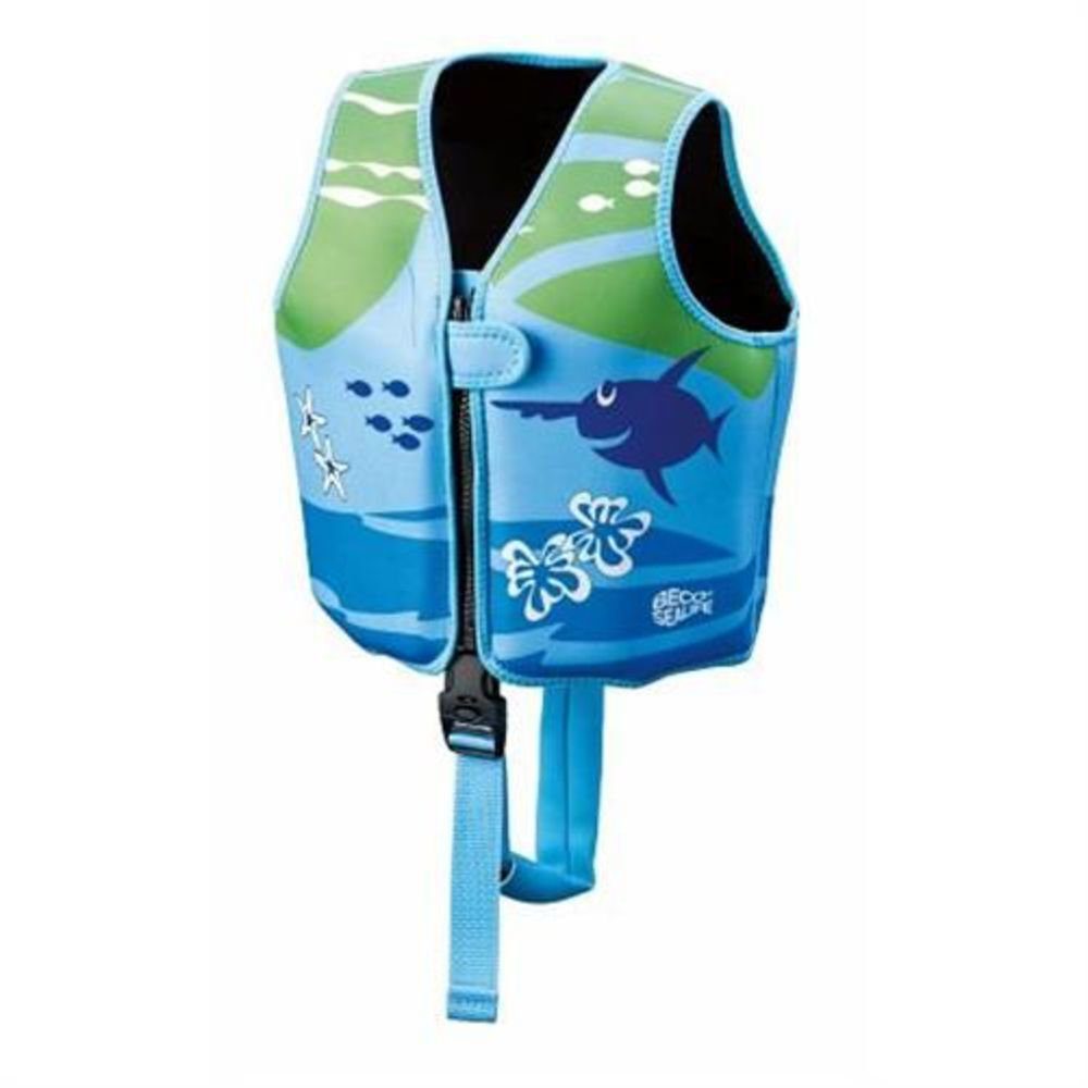 Beco-Sealife Schwimmweste Schwimmlernweste, Kinder Weste Schwimmlernhilfe, blau/grün, Größe S