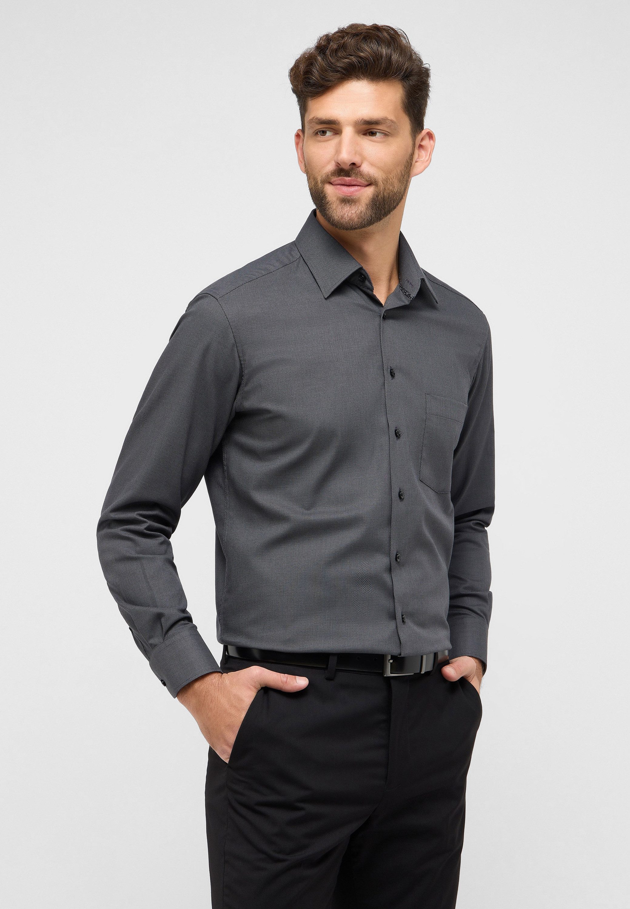 Eterna Langarmhemd "MODERN FIT", NON IRON (bügelfrei) günstig online kaufen