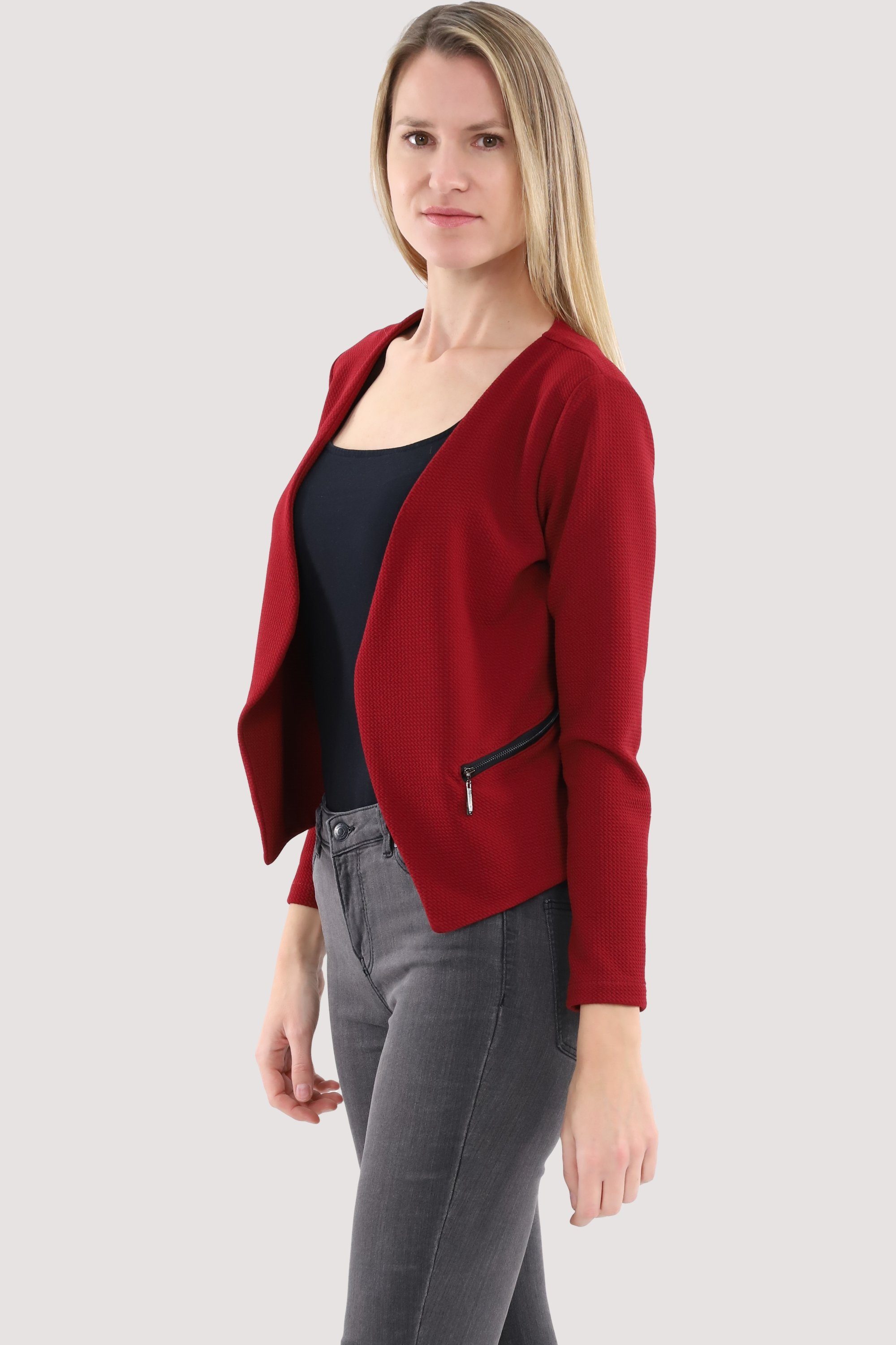 malito more than fashion Jackenblazer 6040 Sweatblazer im Basic-Look günstig online kaufen