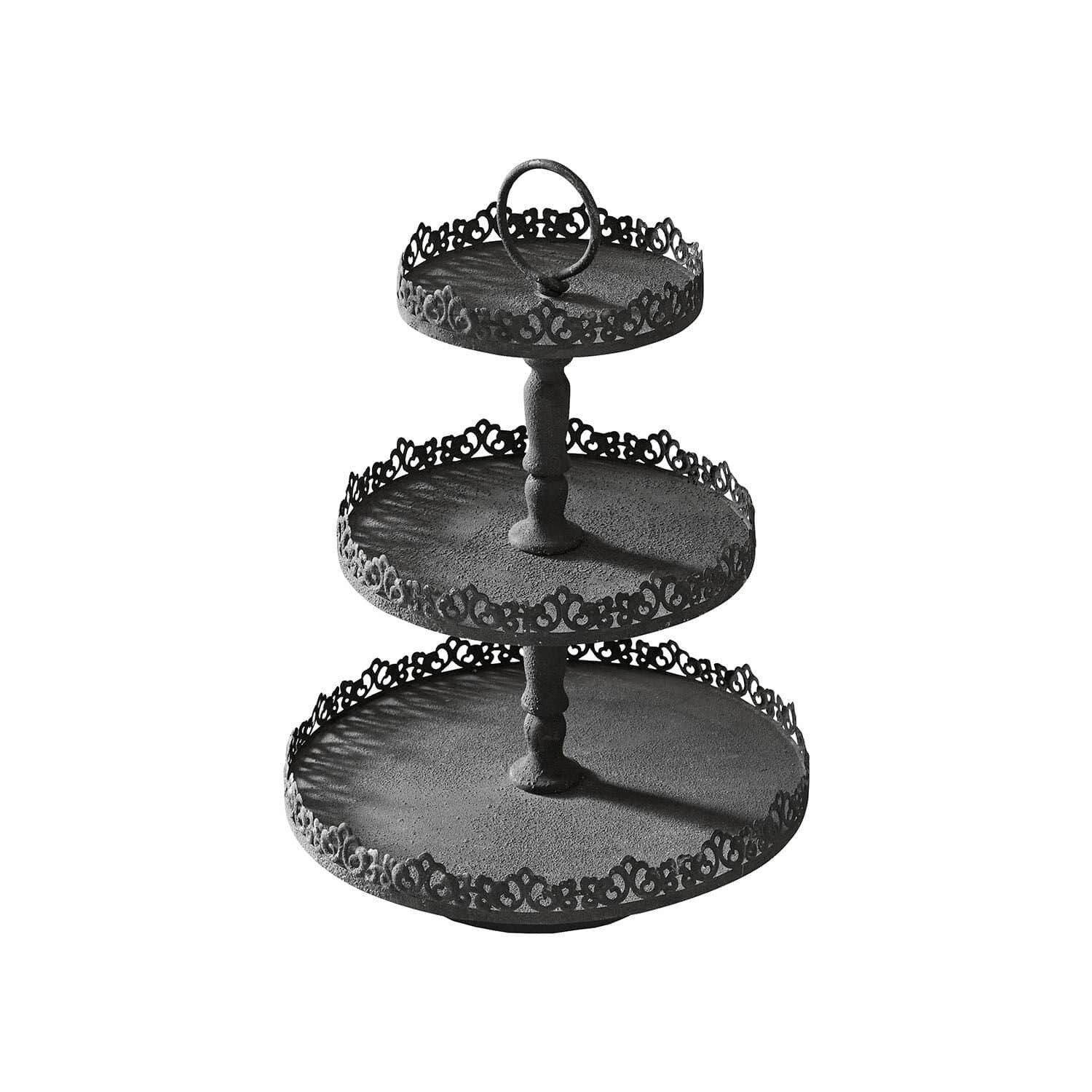 Mirabeau Etagere Etagere Garnette antikgrau, Eisen