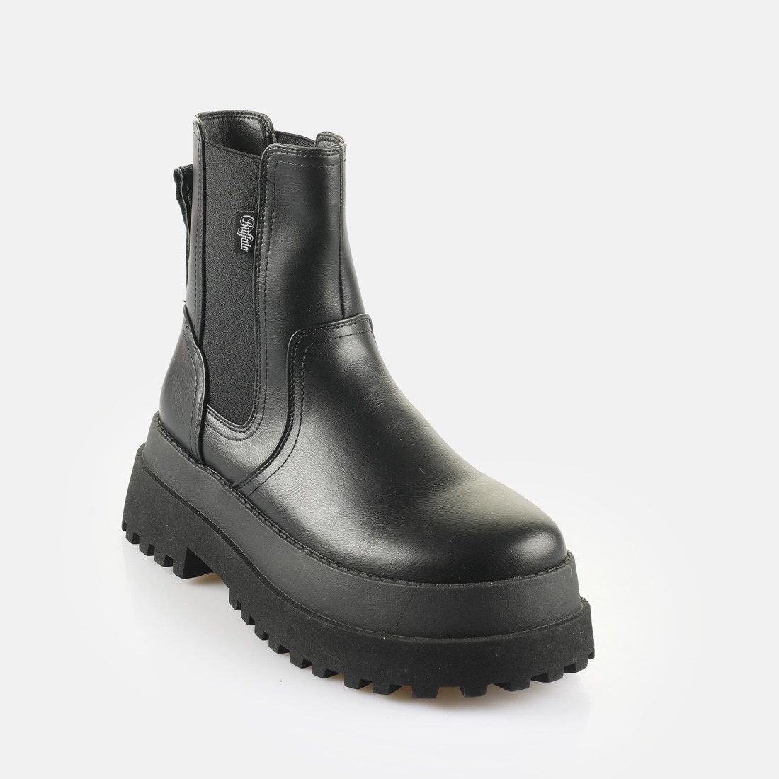 Buffalo PLUTO Chelseaboots Schlupfboots, Plateauboots mit kräftiger Profilsohle