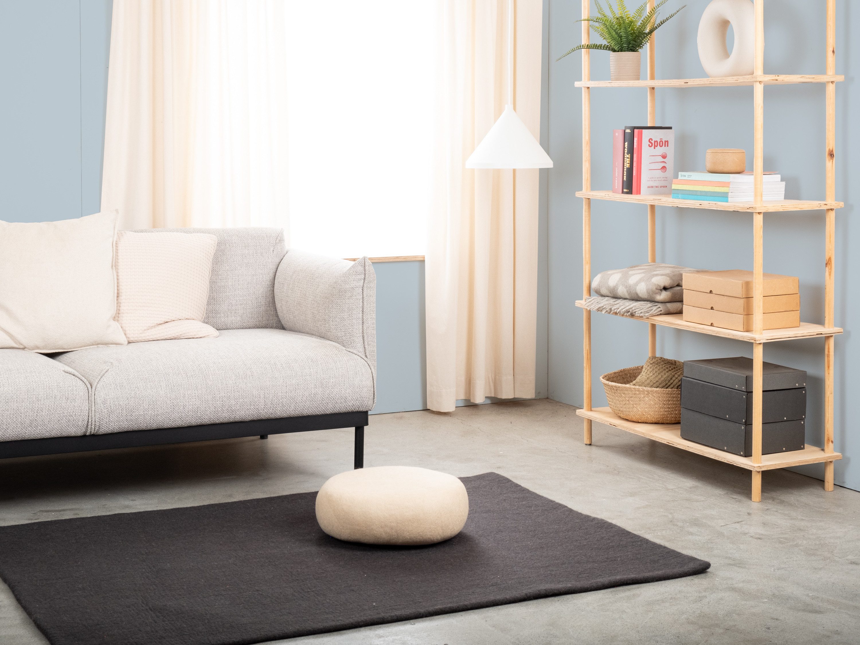 myfelt Pouf Levi Filz Colour Pouf, 100% reine Schurwolle, in verschiedenen Größen erhältlich