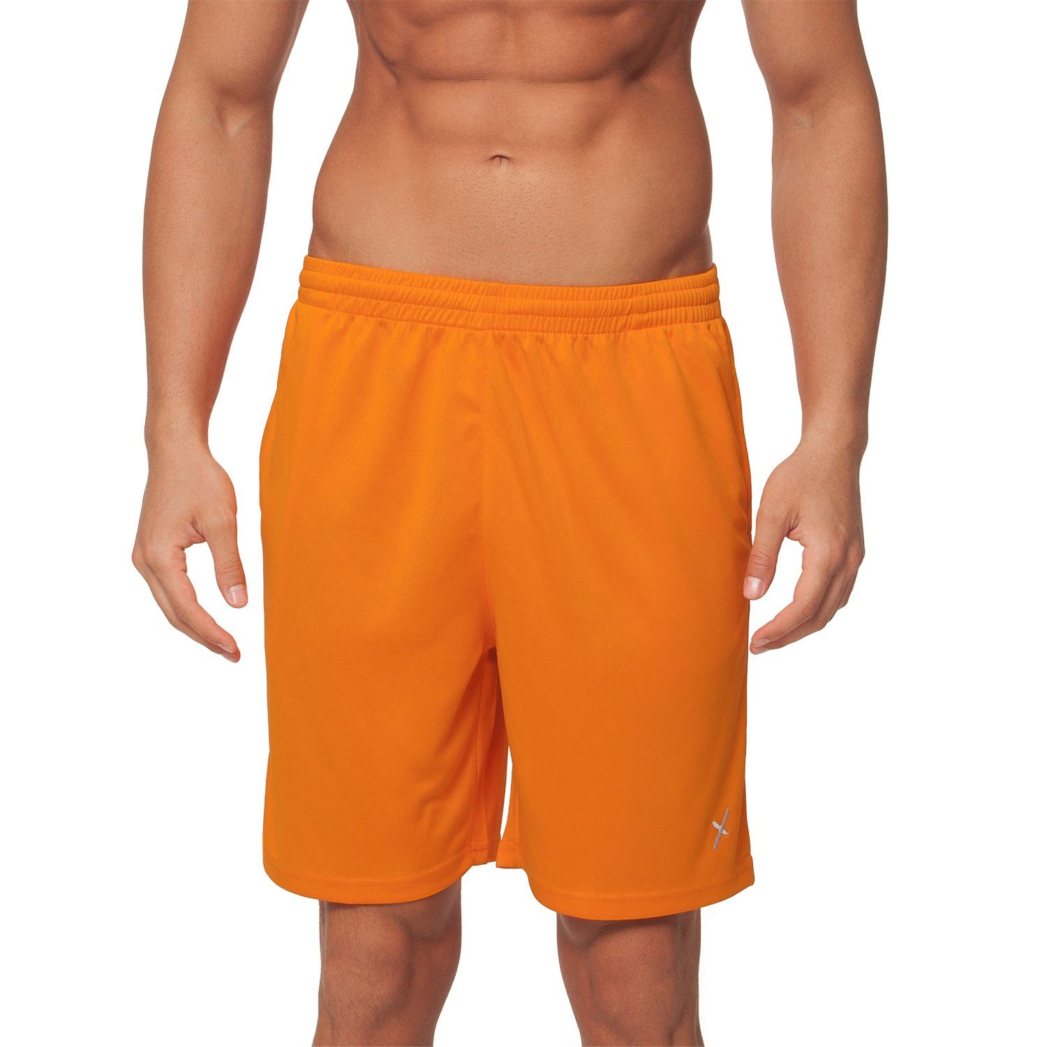 CFLEX Shorts Herren Sport Shorts Fitness Kurze Hose Sportswear Collection Orange