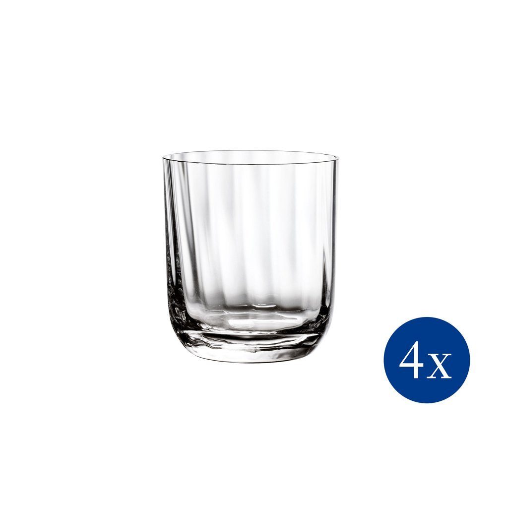 Glas Rose Garden Wasserglas, 200 ml, 4 Stück