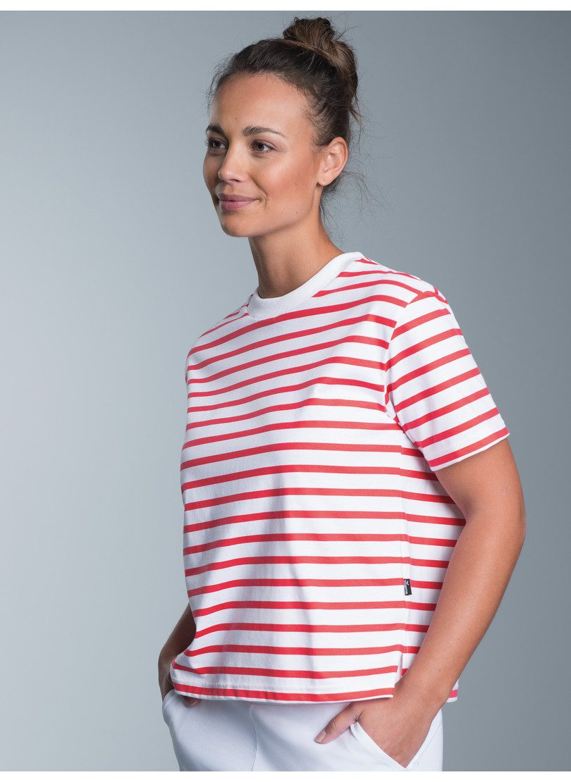 Trigema T-Shirt "TRIGEMA Cropped T-Shirt mit Ringelmuster" 1 Stk. tlg. günstig online kaufen