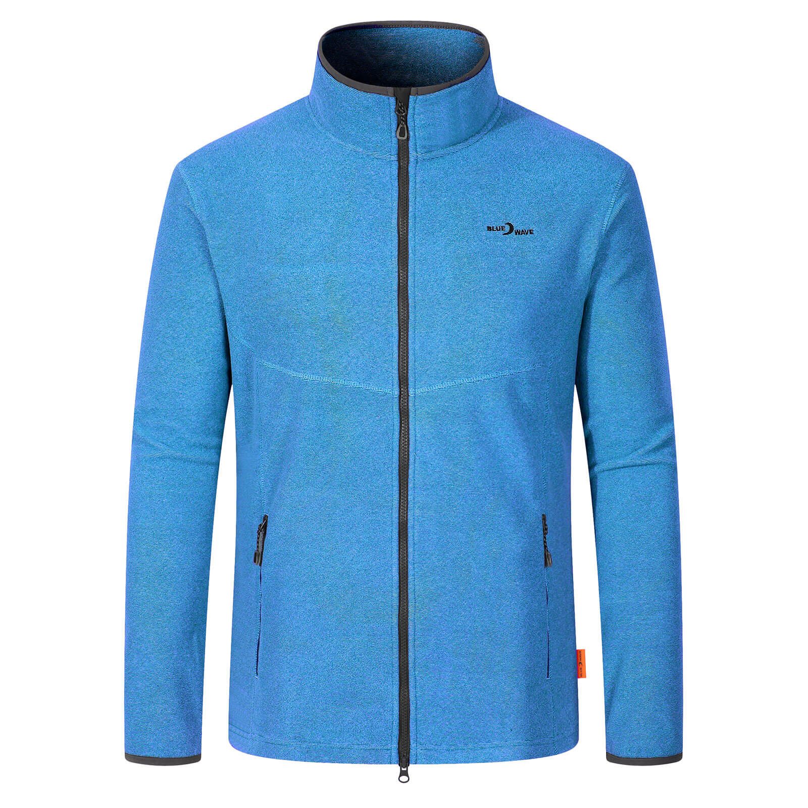 Blue Wave Fleecejacke Marco Herren Jacke Marco in Streifenoptik mit Stehkragen und Reißverschluss