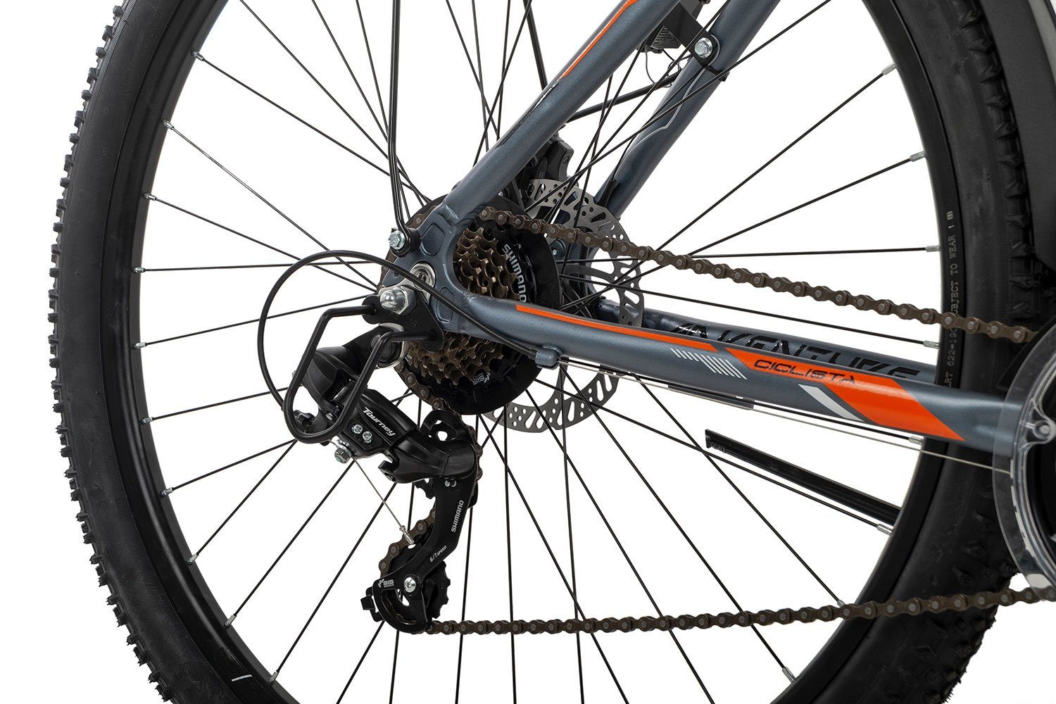Ciclista Kinderfahrrad Adventure 29 Disc, 21 Gang Shimano Tourney 21 Schaltwerk, Kettenschaltung, Jugendfahrrad 29 Zoll schwarz/grau