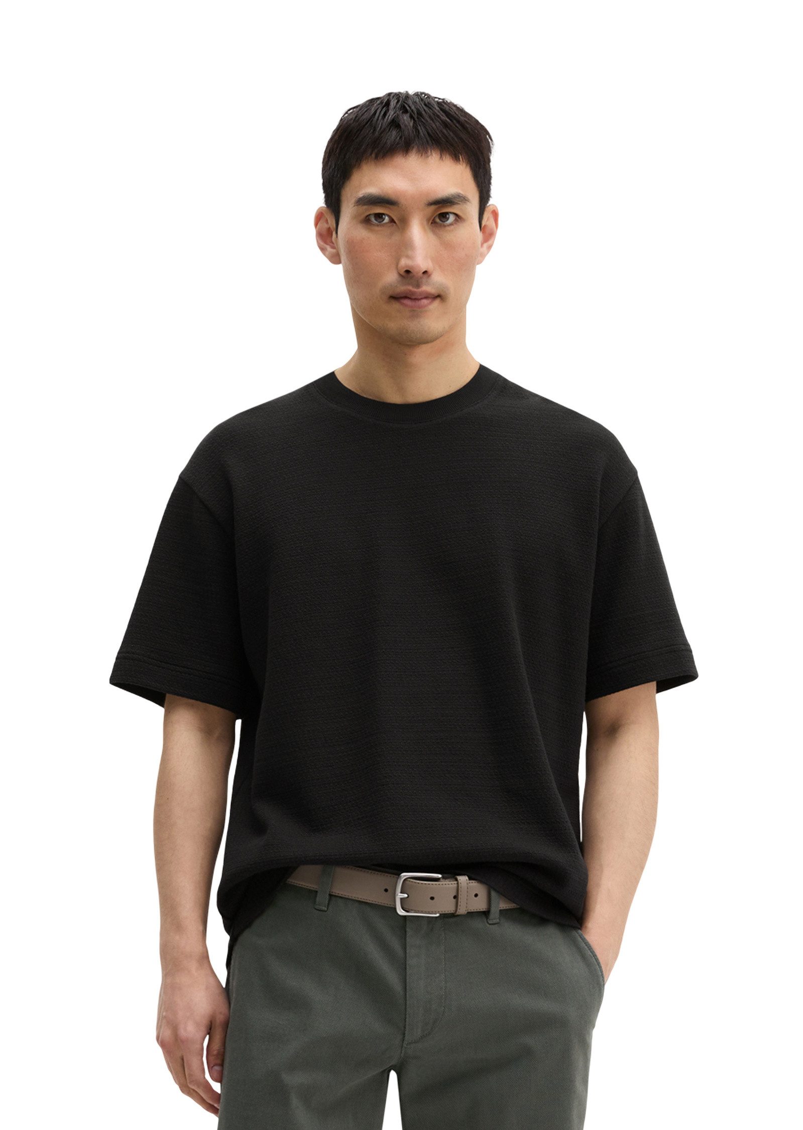 Marc O'Polo T-Shirt mit feiner Struktur