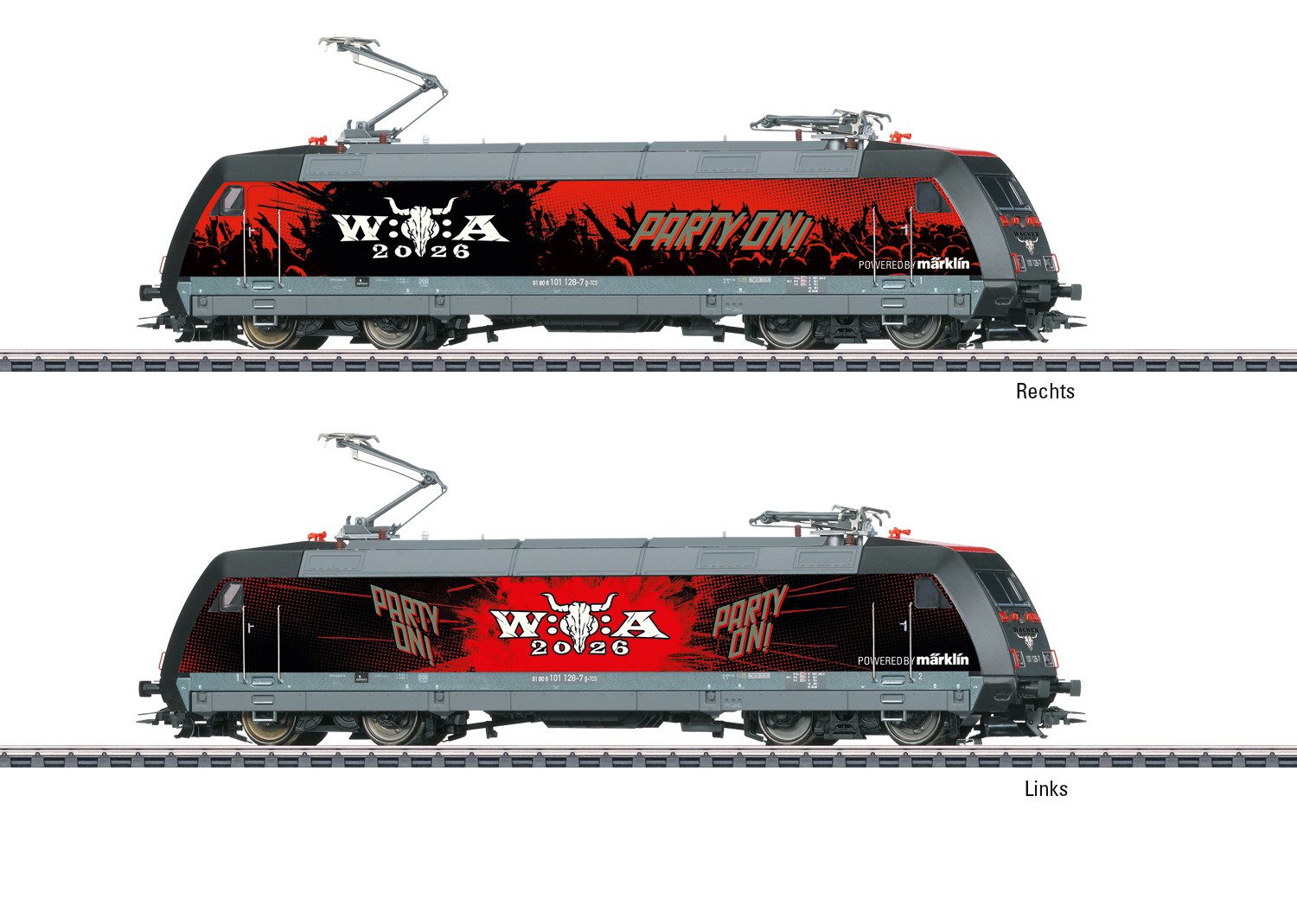Märklin Elektrolokomotive Elektrolokomotive Baureihe 101 WOA - 39476, Spur H0, mit Lichr & Sound