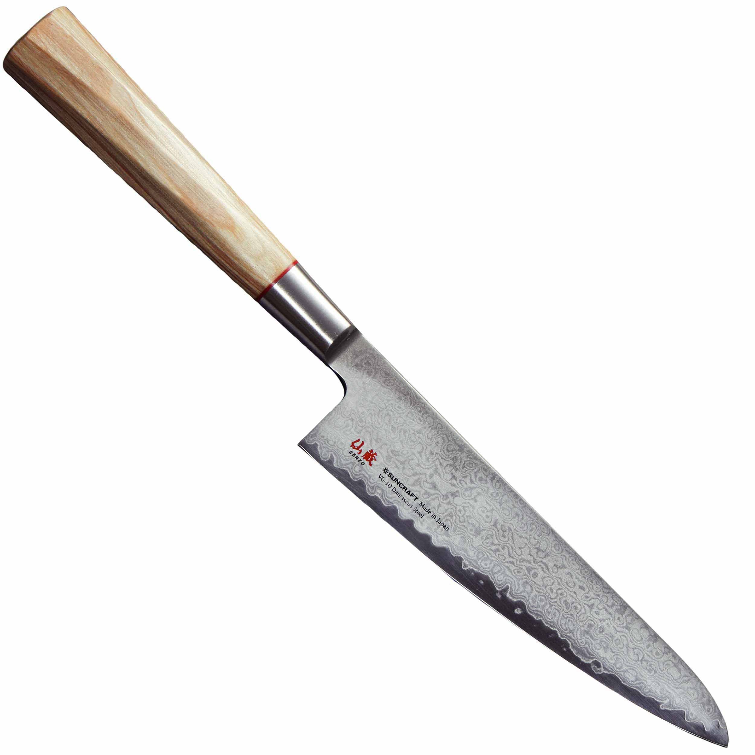 Suncraft Kochmesser Suncraft Senzo Twisted Octagon TO-03 kl. Kochmesser 14.3 cm, TO-03