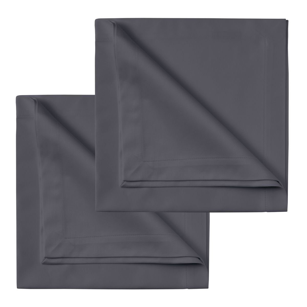 Tischdecke Tischwäsche-Satin Gent graphit 50 cm x 50 cm