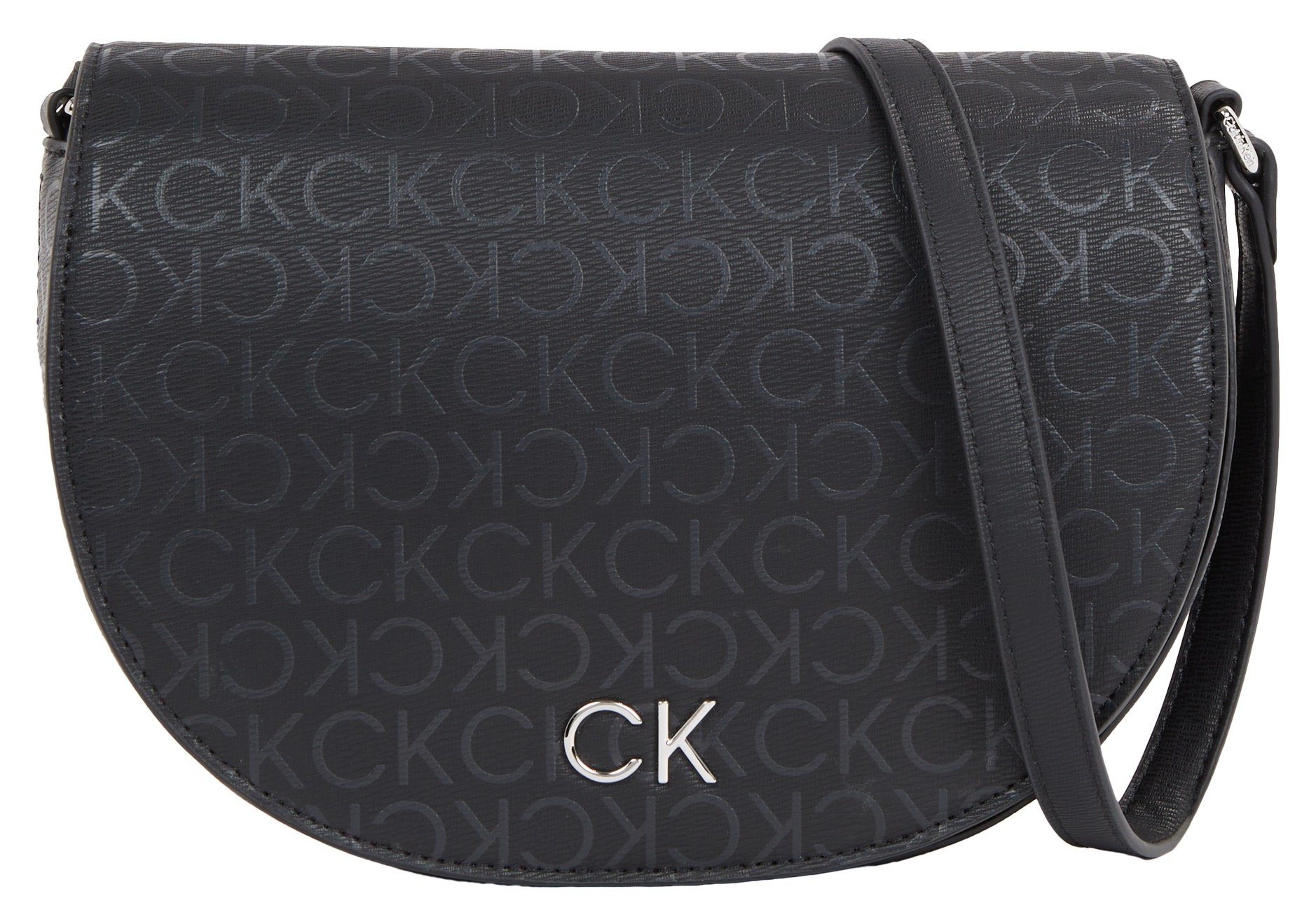 Calvin Klein Umhängetasche CK DAILY SADDLE BAG_EPI MONO, Handtasche Damen Tasche Damen Schultertasche Recycelte Materialien