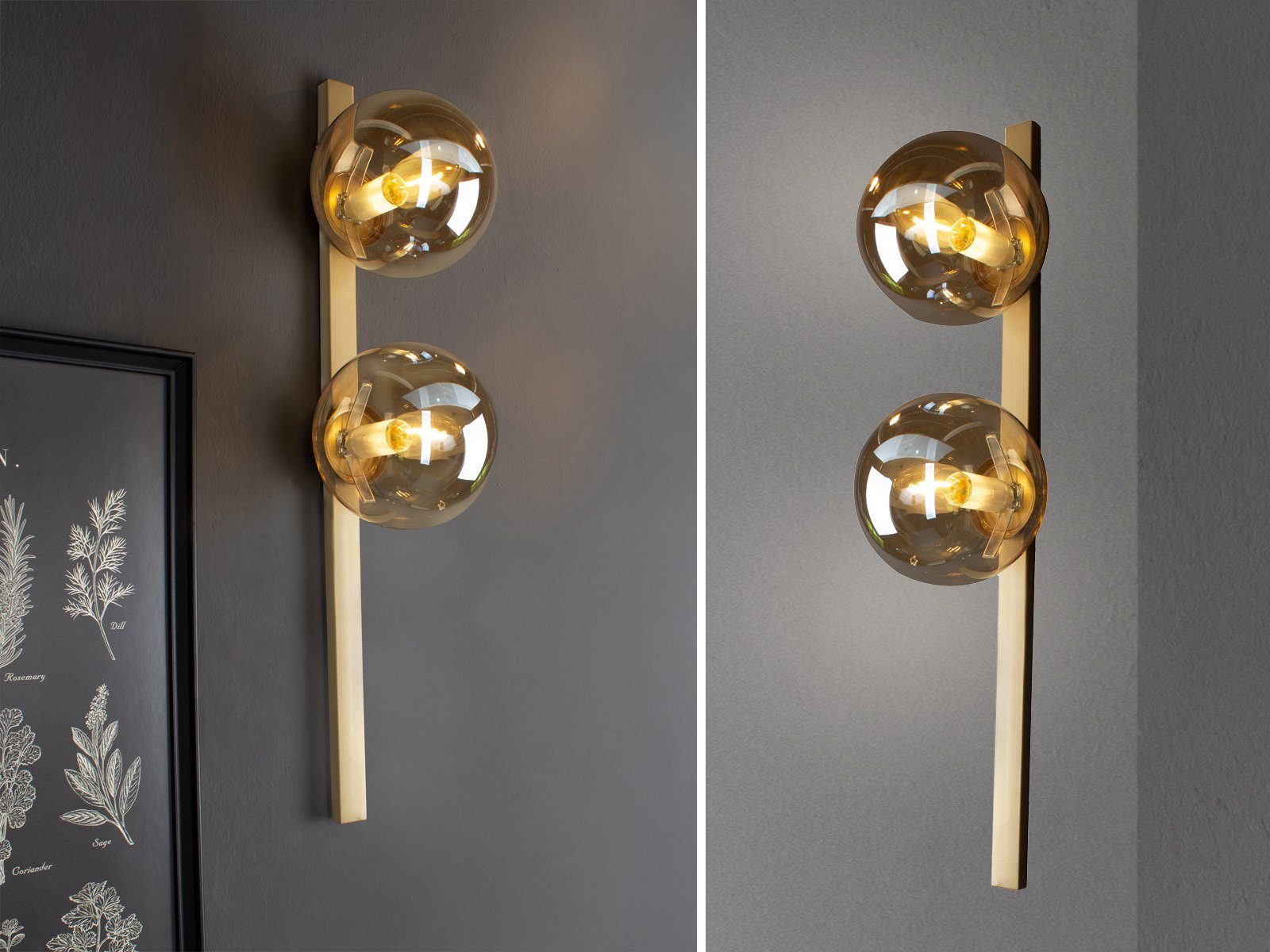 ECO-LIGHT LED Wandleuchte, Dimmfunktion, LED wechselbar, günstig online kaufen