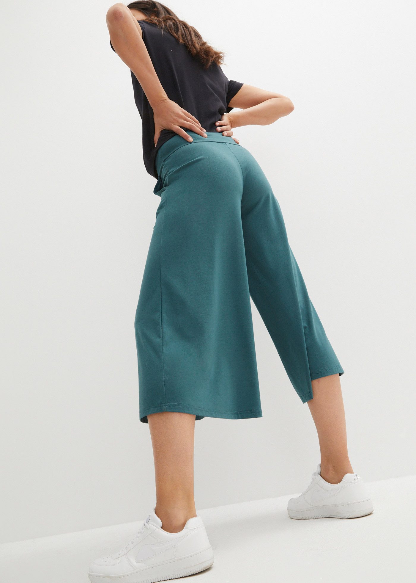 bonprix Culotte mit breitem Komfortbund, lockere Passform, extraweite Beine – Bild 3 von 5