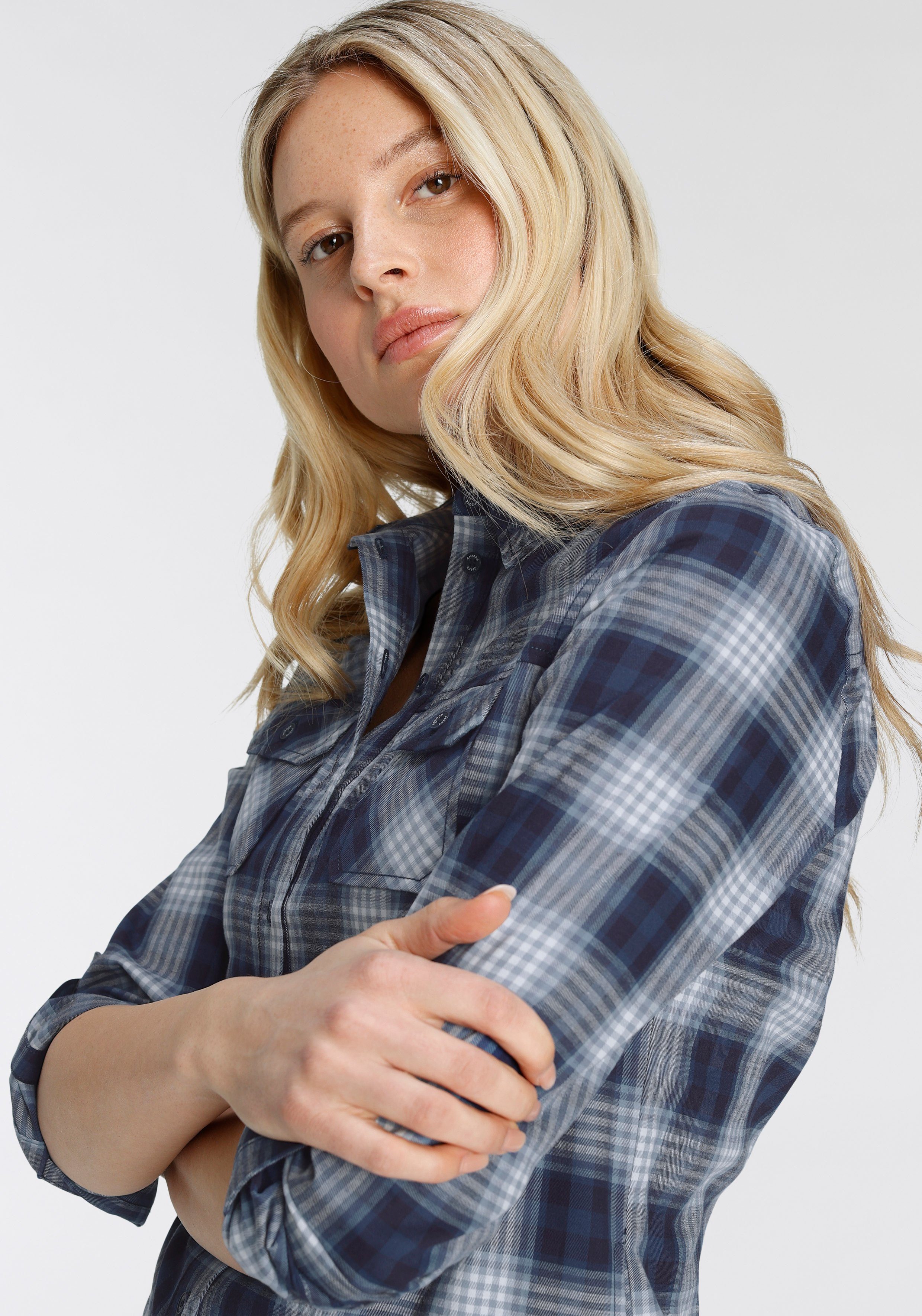 Arizona check blouse check tunic tunic