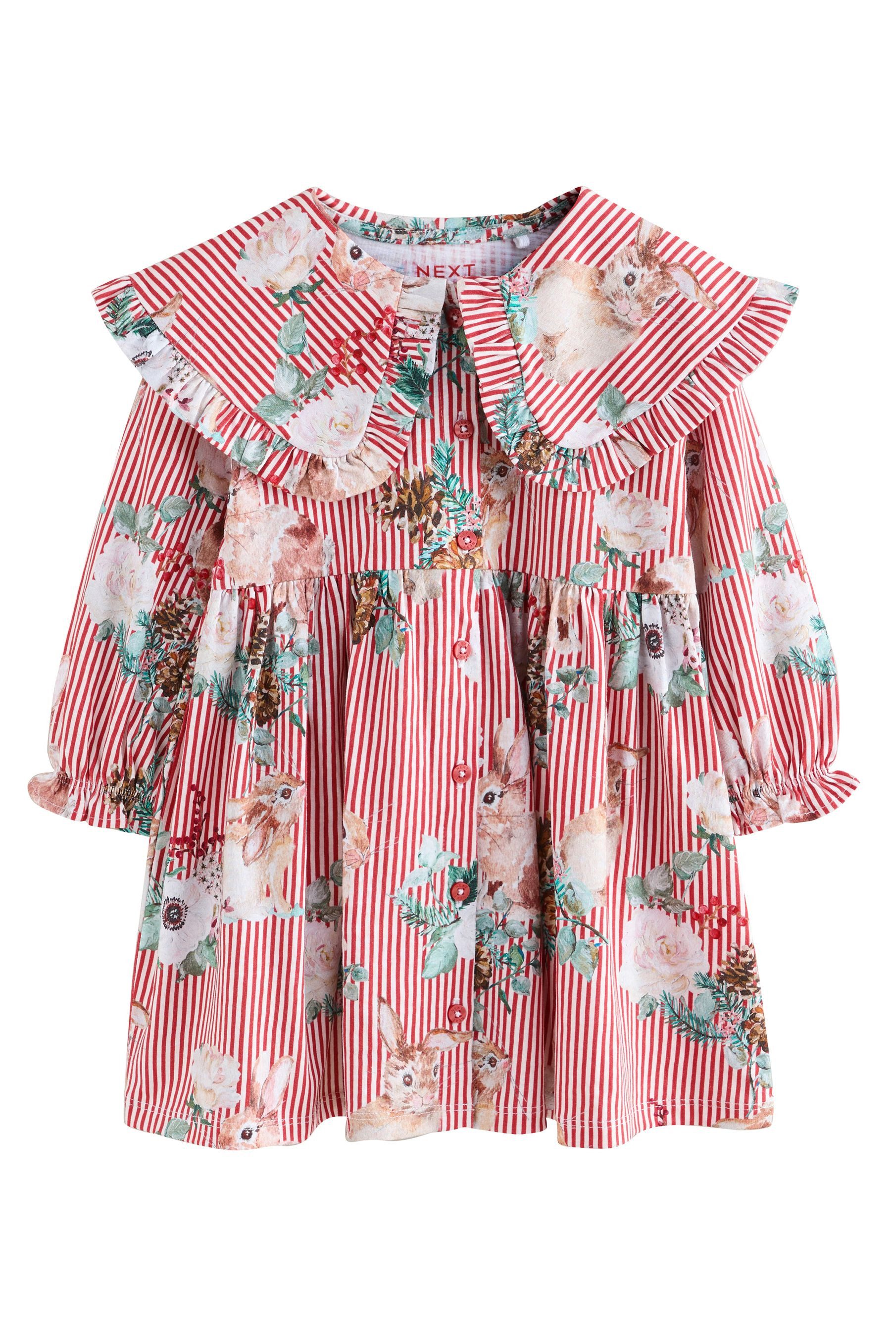 Next Jerseykleid Langarmkleid mit Kragen (1-tlg) günstig online kaufen