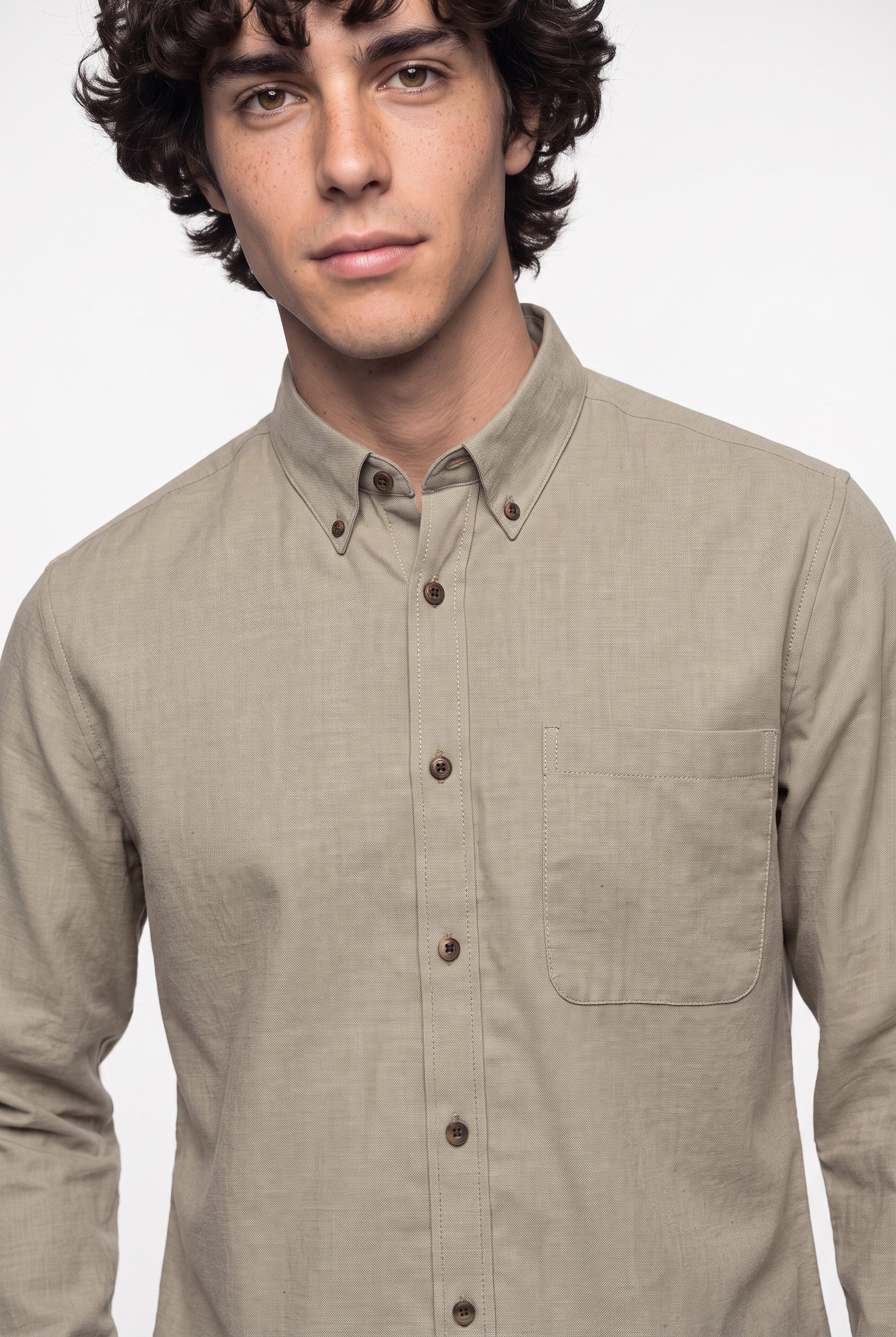ONLY & SONS Langarmhemd ONSJUPITER REG FIT LS SHIRT NOOS mit Button Down Kragen – Bild 3 von 5