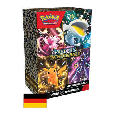 POKÉMON Sammelkarte Pokémon - Karmesin & Purpur – Paldeas Schicksale - Booster Bundle, deutsch - im Bundle sind 6 Boosterpacks enthalten