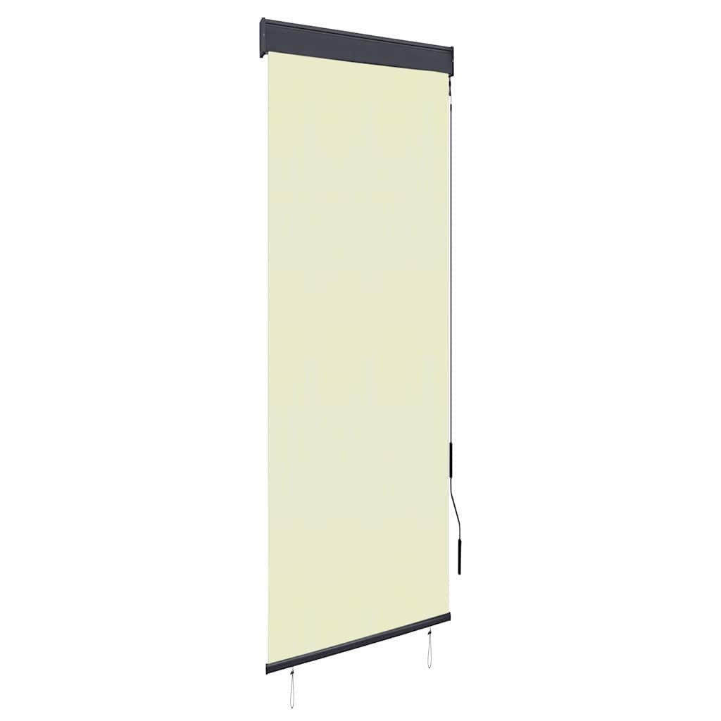 Rollo Außenrollo 60 x 250 cm Cremeweiß, vidaXL