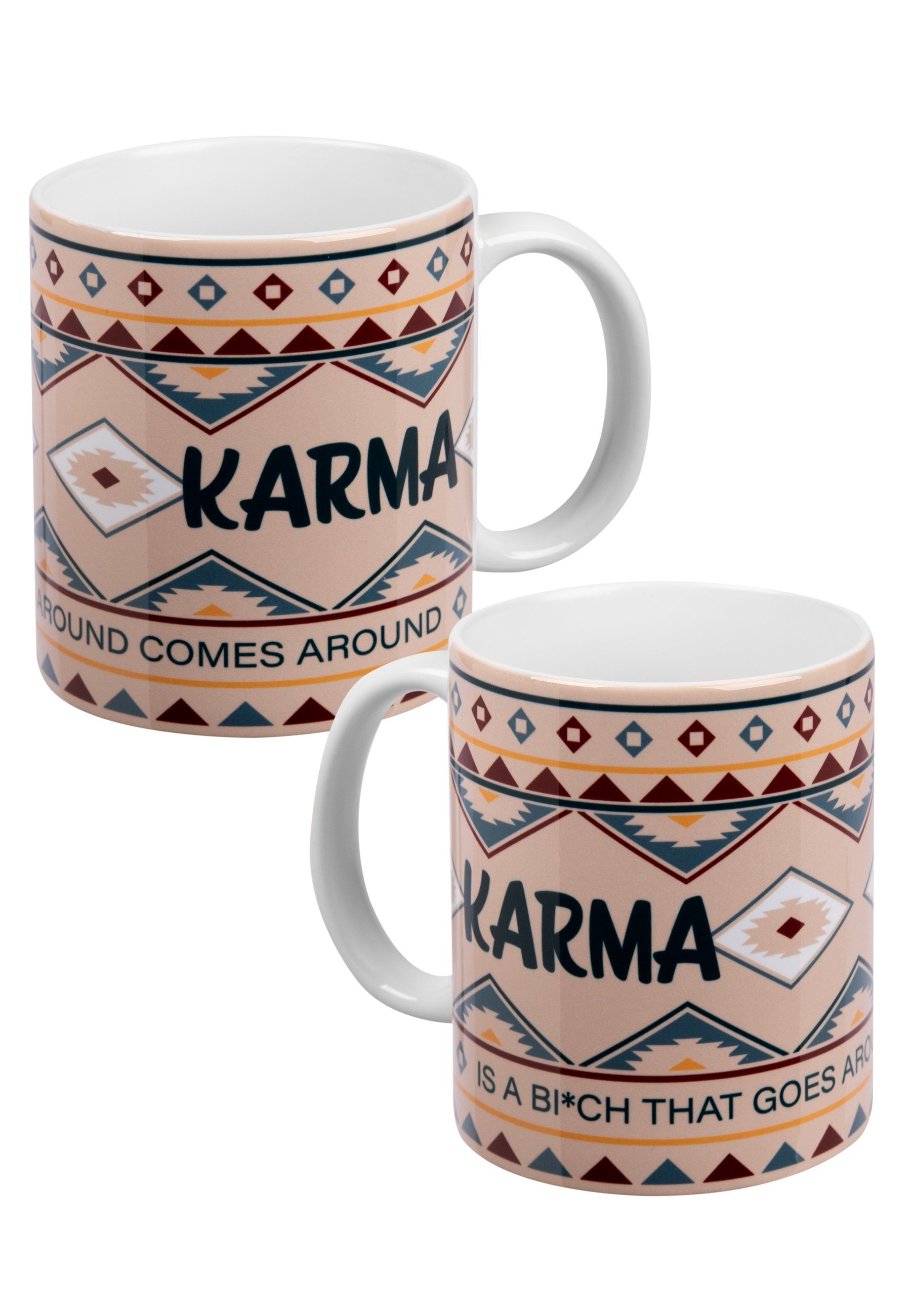 United Labels® Tasse Karma Tasse - Karma is a Bi*ch Kaffeetasse aus Keramik 320ml, Keramik