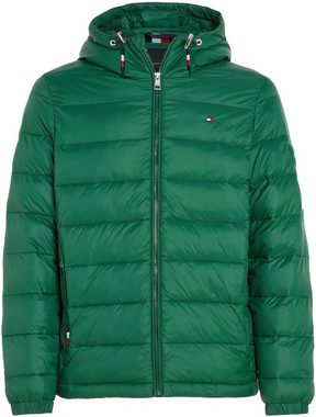 Tommy Hilfiger Steppjacke QUILTED HOODED JACKET mit Reißverschlusstaschen seitlich und innen