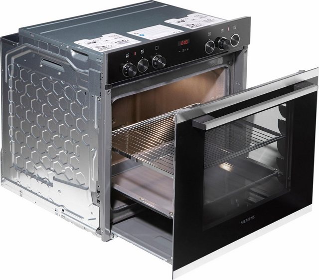 Siemens EQ211KB00 iQ300 Herd-Kochfeld-Kombination / 59,4 cm / 4 Restwärmeanzeigen / 3D-Heißluft Plus / Schnellaufheizung