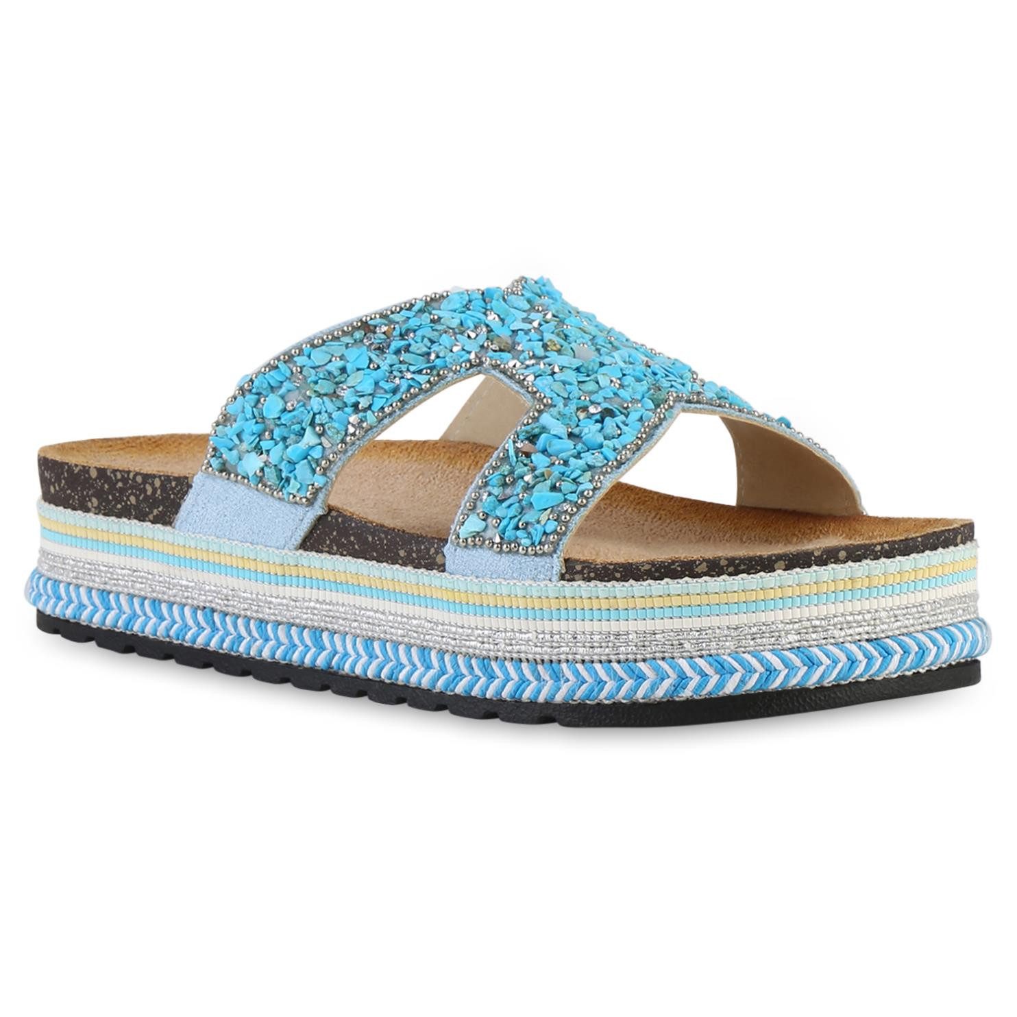 VAN HILL 841547 Sandalette Damen Pantoletten günstig online kaufen
