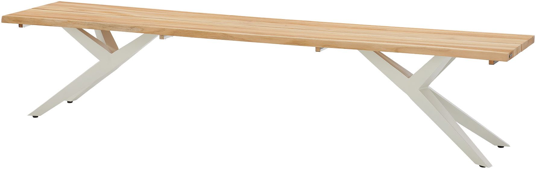 Musterring Sitzbank Freilicht Bänke (1-St), Massives Teak mit Baumkante, in drei Größen: 220, 240 und 280 cm