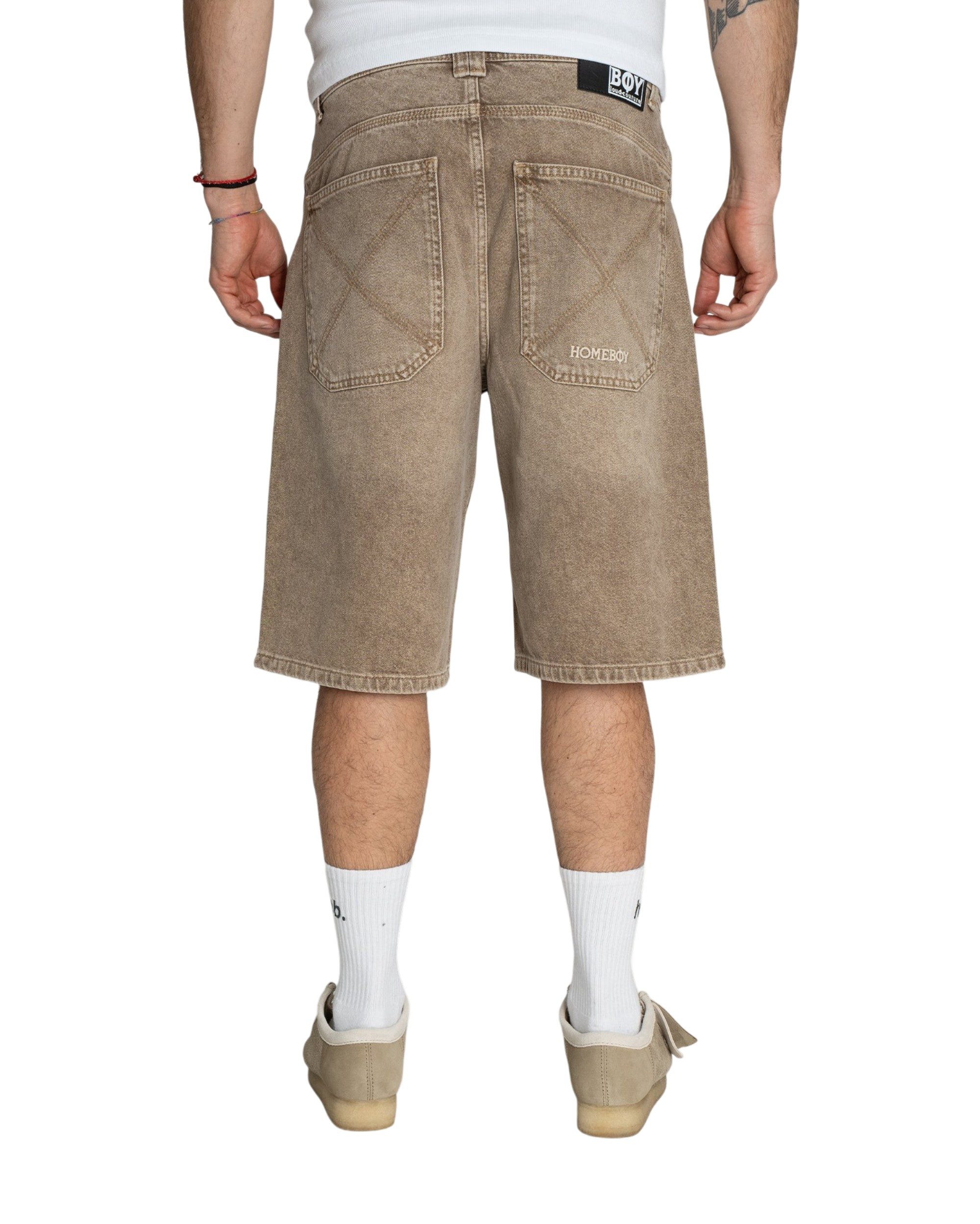 HOMEBOY Jeansshorts Short Home Boy x-tra Baggy Dye Denim Baggy-Style