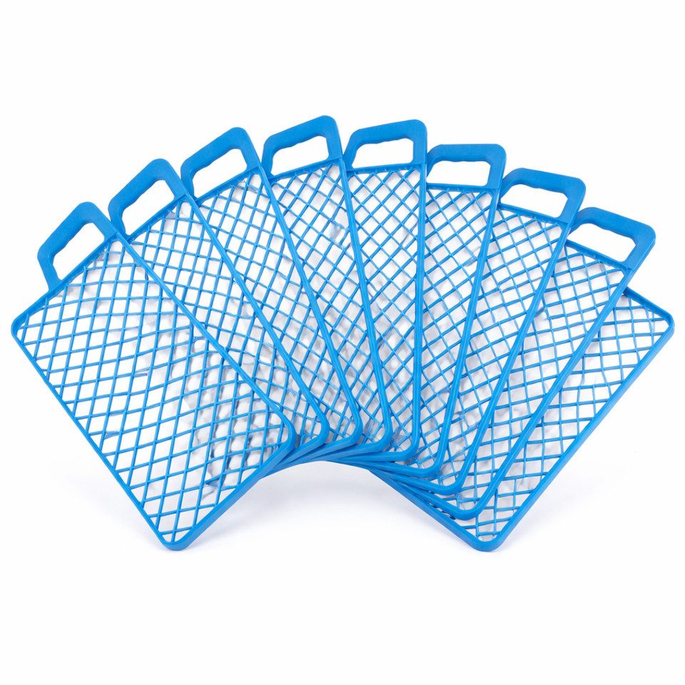 GEKO Abstreifgitter 10x Abstreifgitter Farbgitter Malergitter Kunststoff 19x23 / 26,5x28,5, (Packung, Set: 10 Stück), robuste Kunststoffausführung, wiederverwendbar