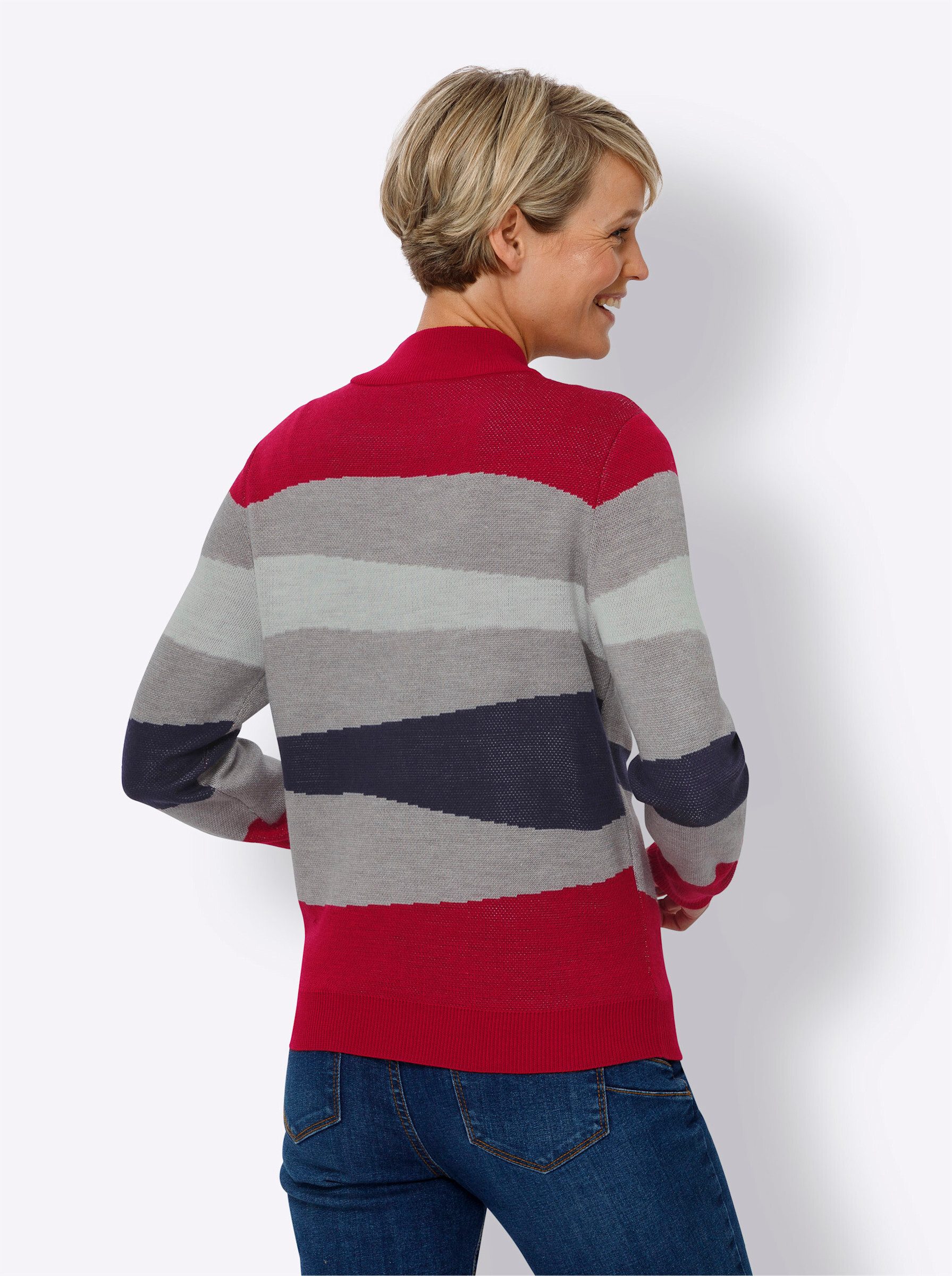 Sieh an! Strickpullover Stehkragenpullover . günstig online kaufen