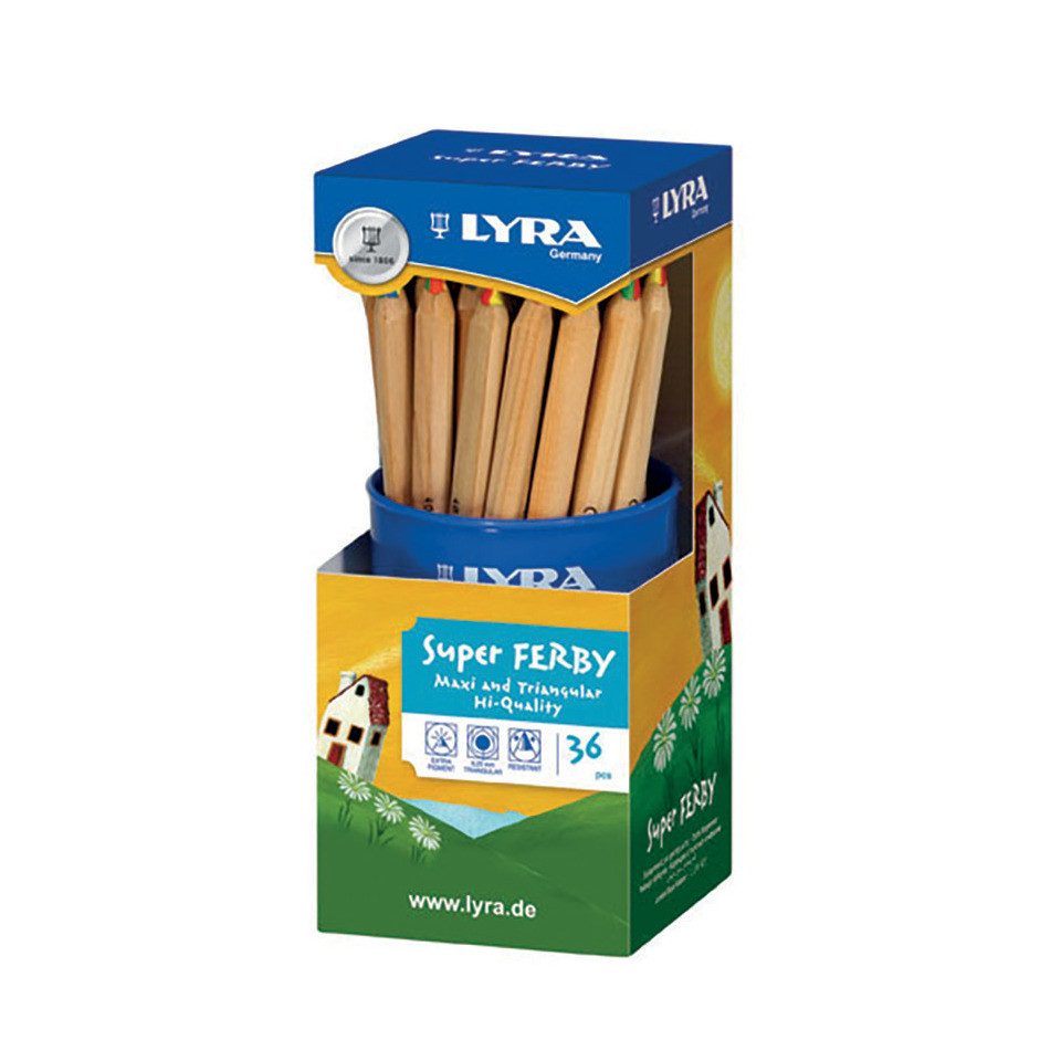 LYRA Buntstift LYRA 3713361 Farbstift Super Ferby 4 Color 36 Stück natur im Köcher