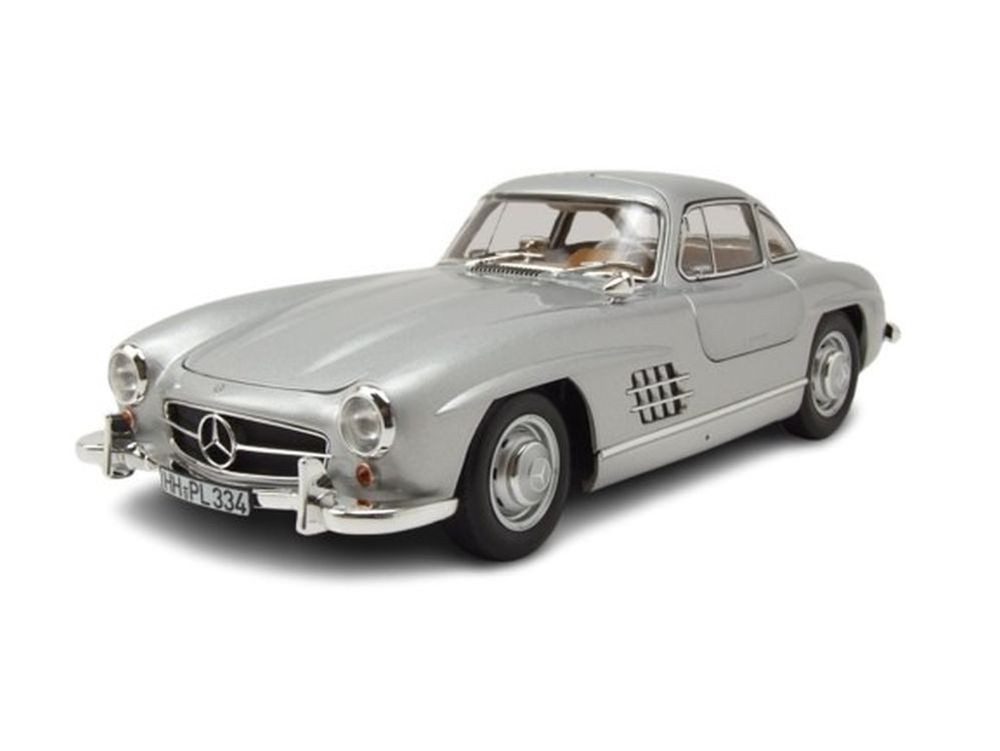 Norev Modellauto Mercedes 300 SL Flügeltürer W198 1954 silber, Maßstab 1:18