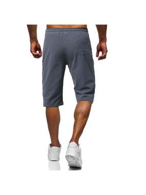 KIKI Jogger Pants Herren Shorts 3/4 Länge Hosen Sommerhose Strand Yoga Jogger