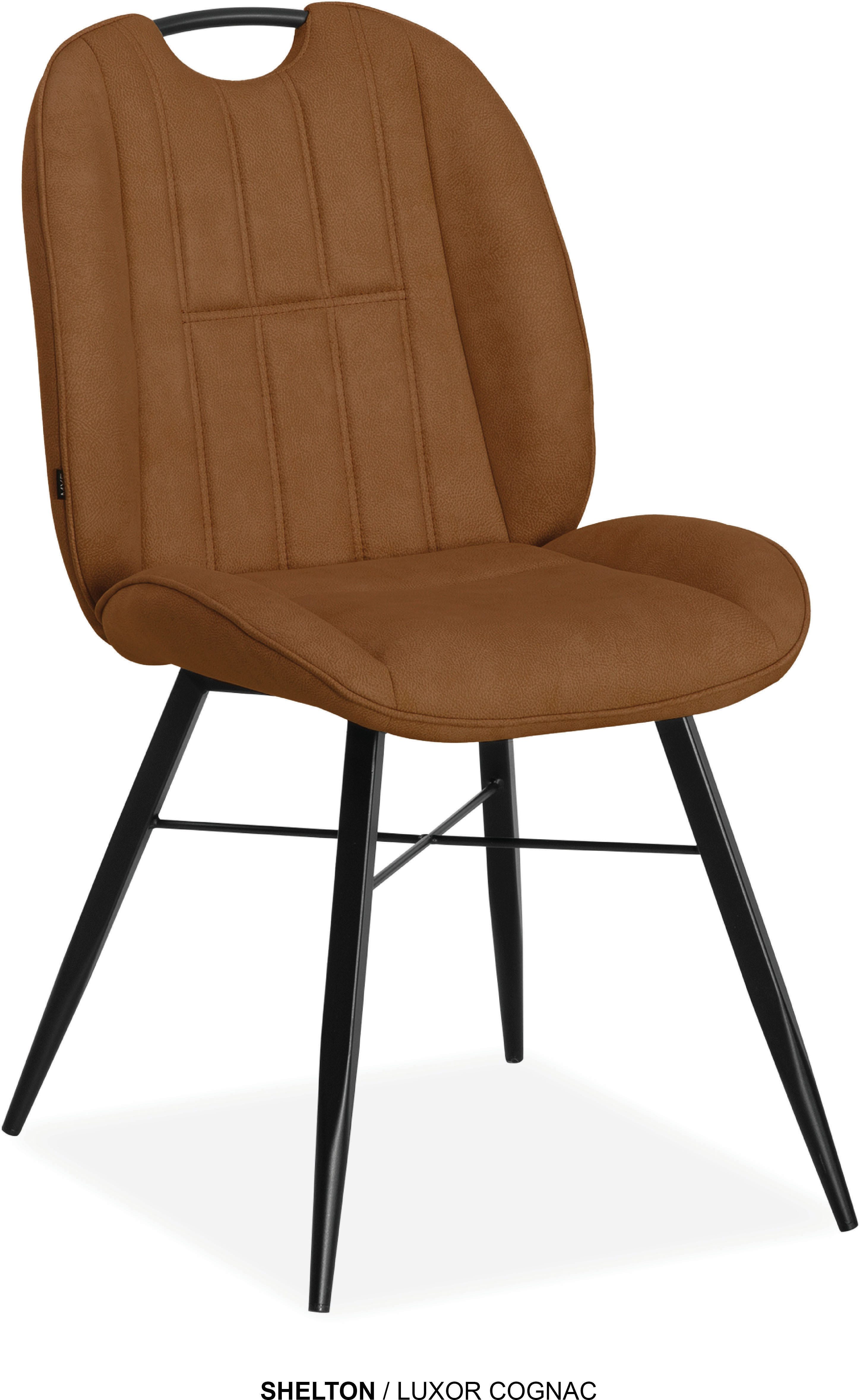 OMG Design Esszimmerstuhl Shelton (Set, 2 St), Esszimmerstuhl, pflegeleichter Bezug, mit Handgriff