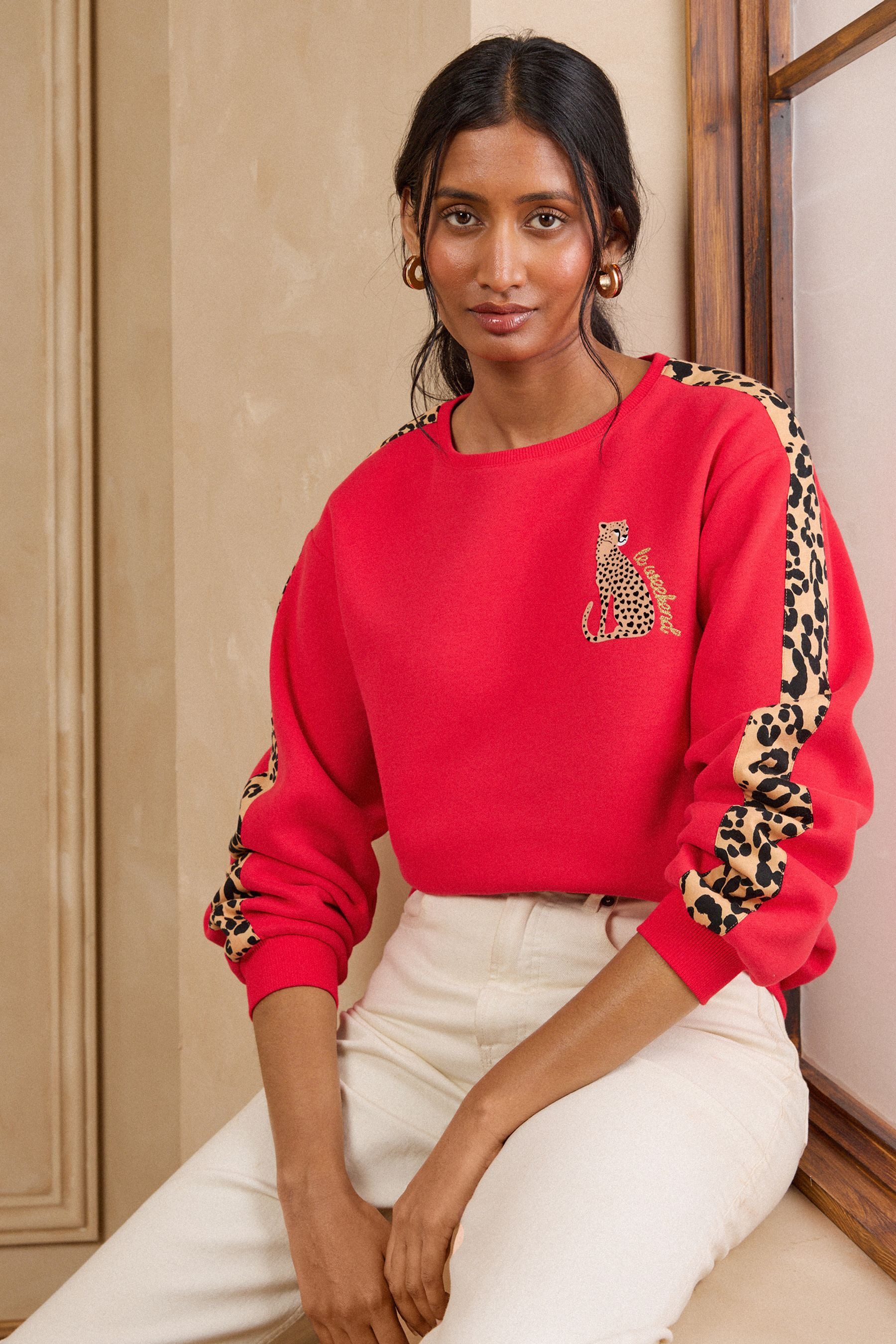 Love & Roses Sweater Love & Roses Sweatshirt mit Gepard-Motiv, Regular (1-tlg) – Bild 2 von 4