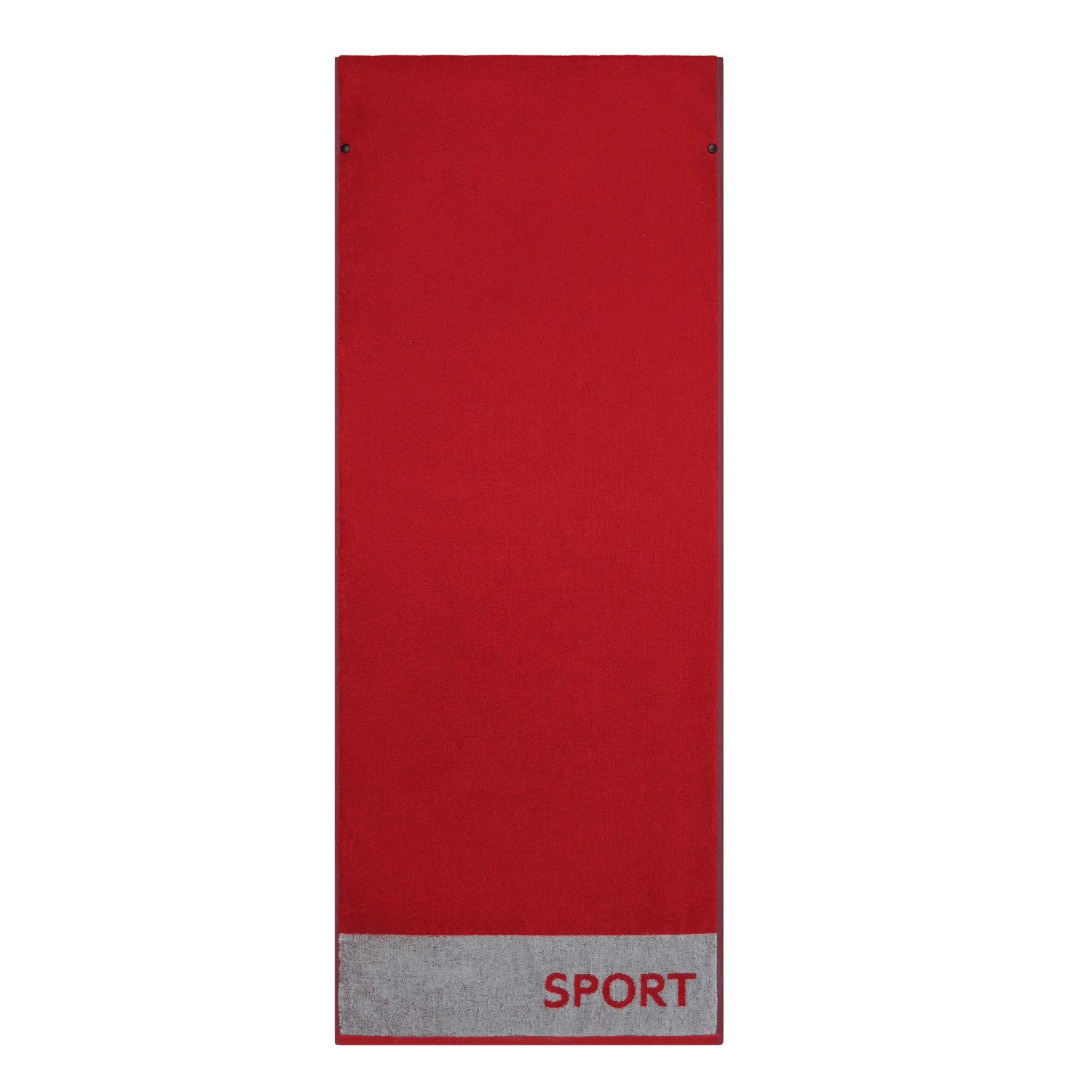 Cawö Handtuch Cawö Fitness & Gym Handtuch 6290 Farbe 72 red Sport 50x130, Walkfrottier, 100% Baumwolle