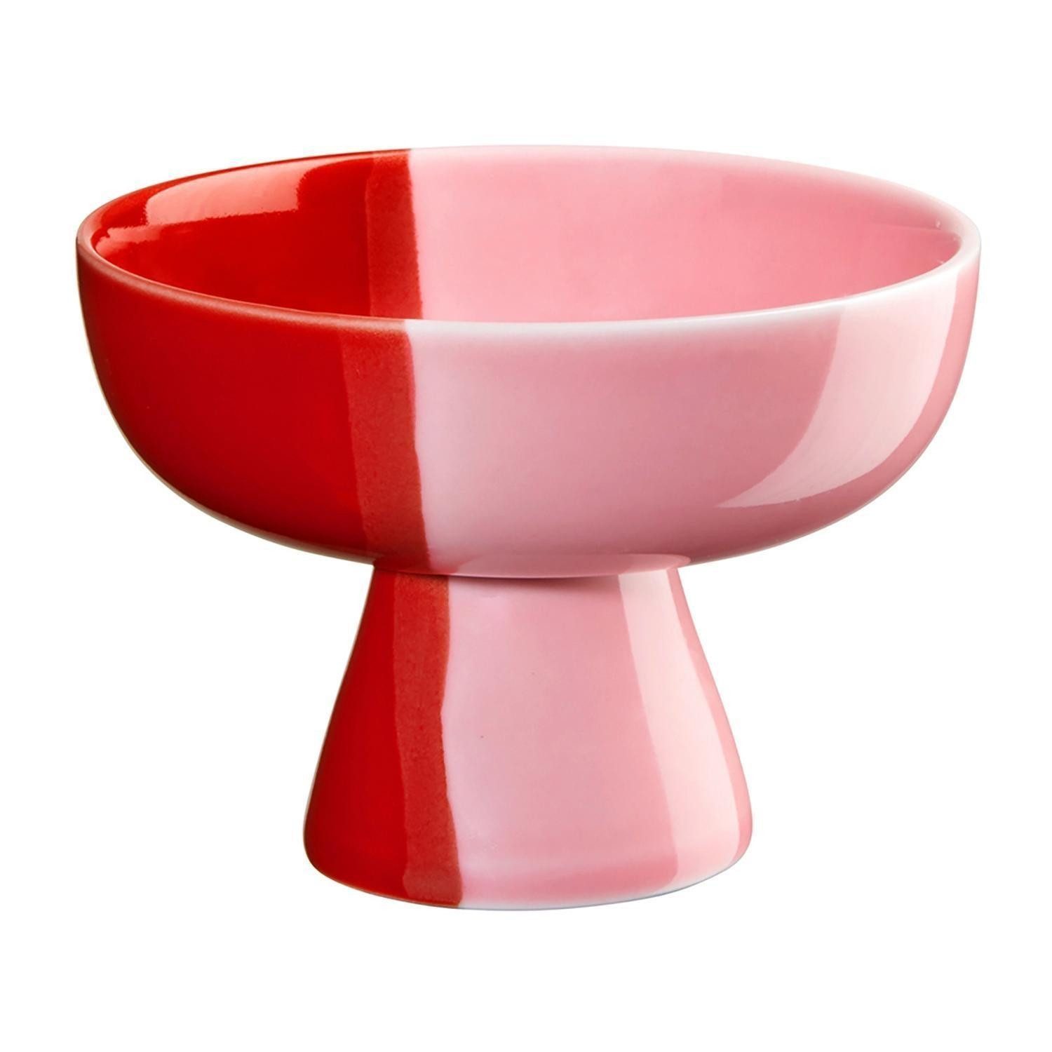 ASA SELECTION Dessertschale Schale JOY, Ø 11 cm, Rot, Rosa, Porzellan, (1-tlg), spülmaschinengeeignet