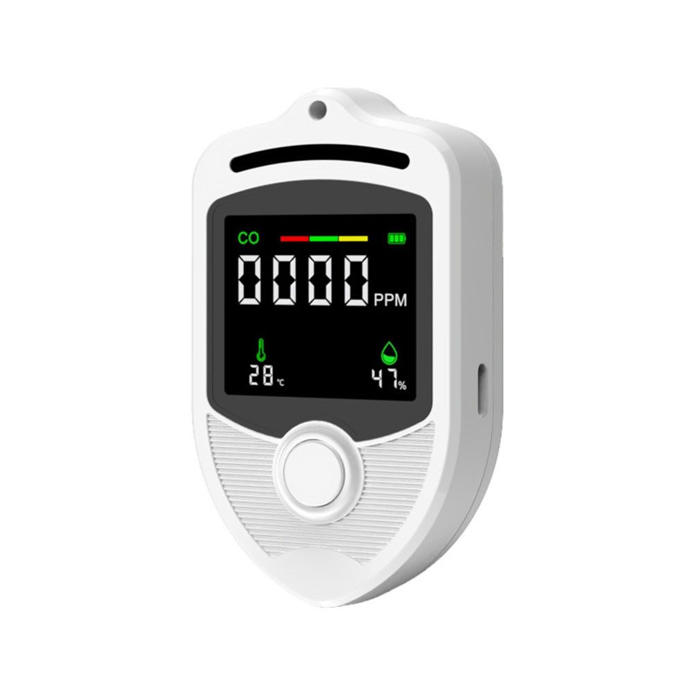 Tekoo Luftqualitätsmonitor 3-in-1 CO-Melder Kohlenmonoxid Messgerät LCD CO-Melder (3-in-1 Sensor (CO, Temperatur), präziser elektrochemischer Sensor)