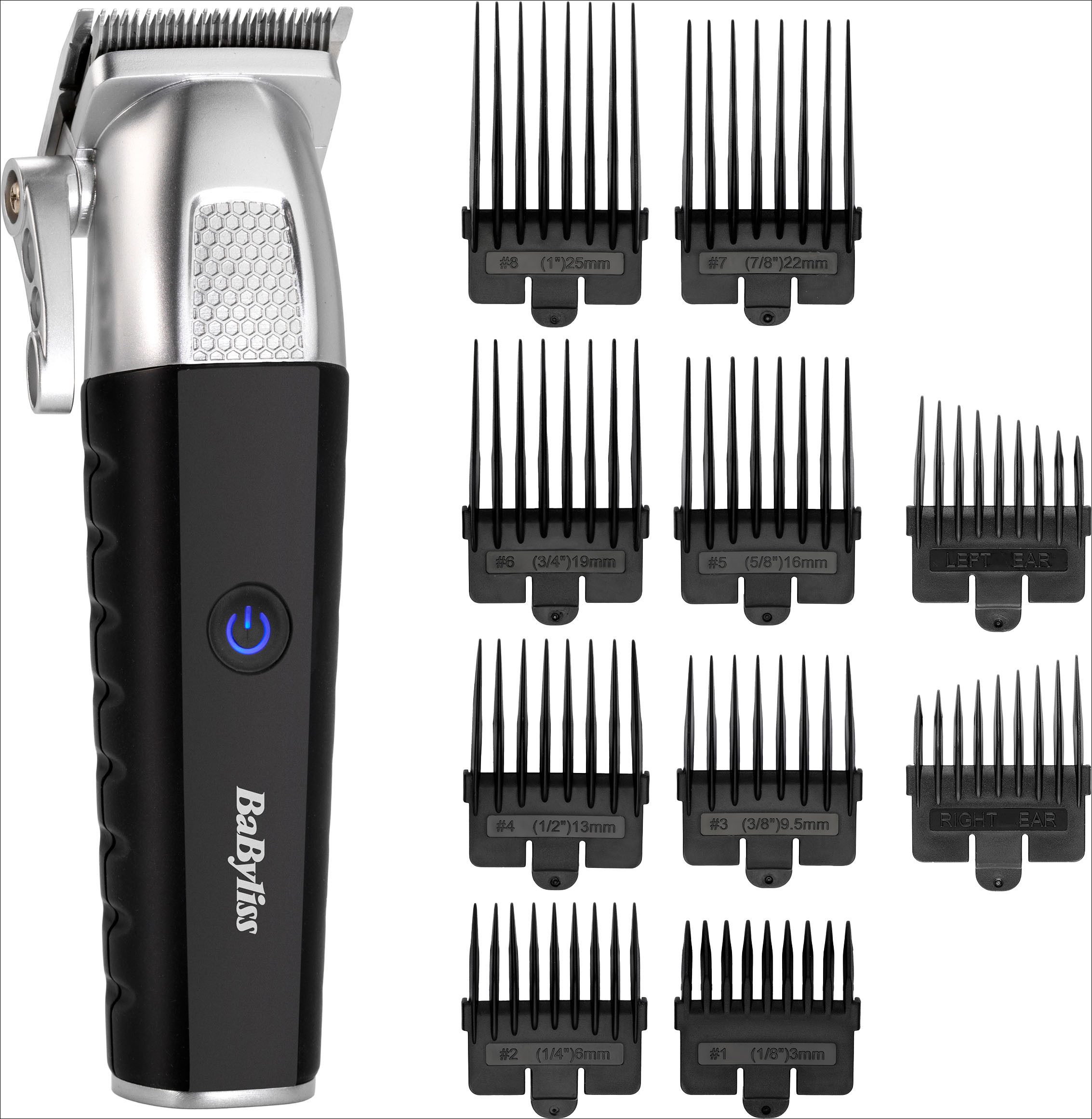 BaByliss Haarschneider Lithium Power Haarschneider Set, E812E, Lithium-Ionen-Akku, 10 Kammaufsätze, 50 Schnittlängen