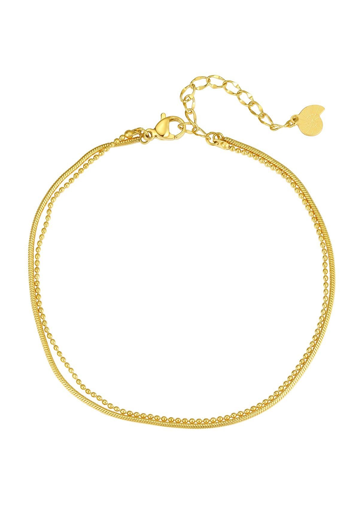 Hey Happiness Fußkette Layer Damen zweireihig, günstig online kaufen