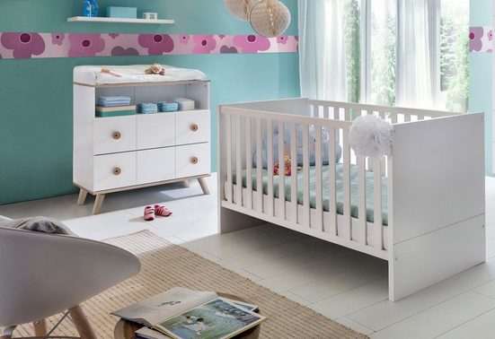 Babymöbel-Set »Cannes«, (Spar-Set, 2-tlg), Bett + Wickelkommode online