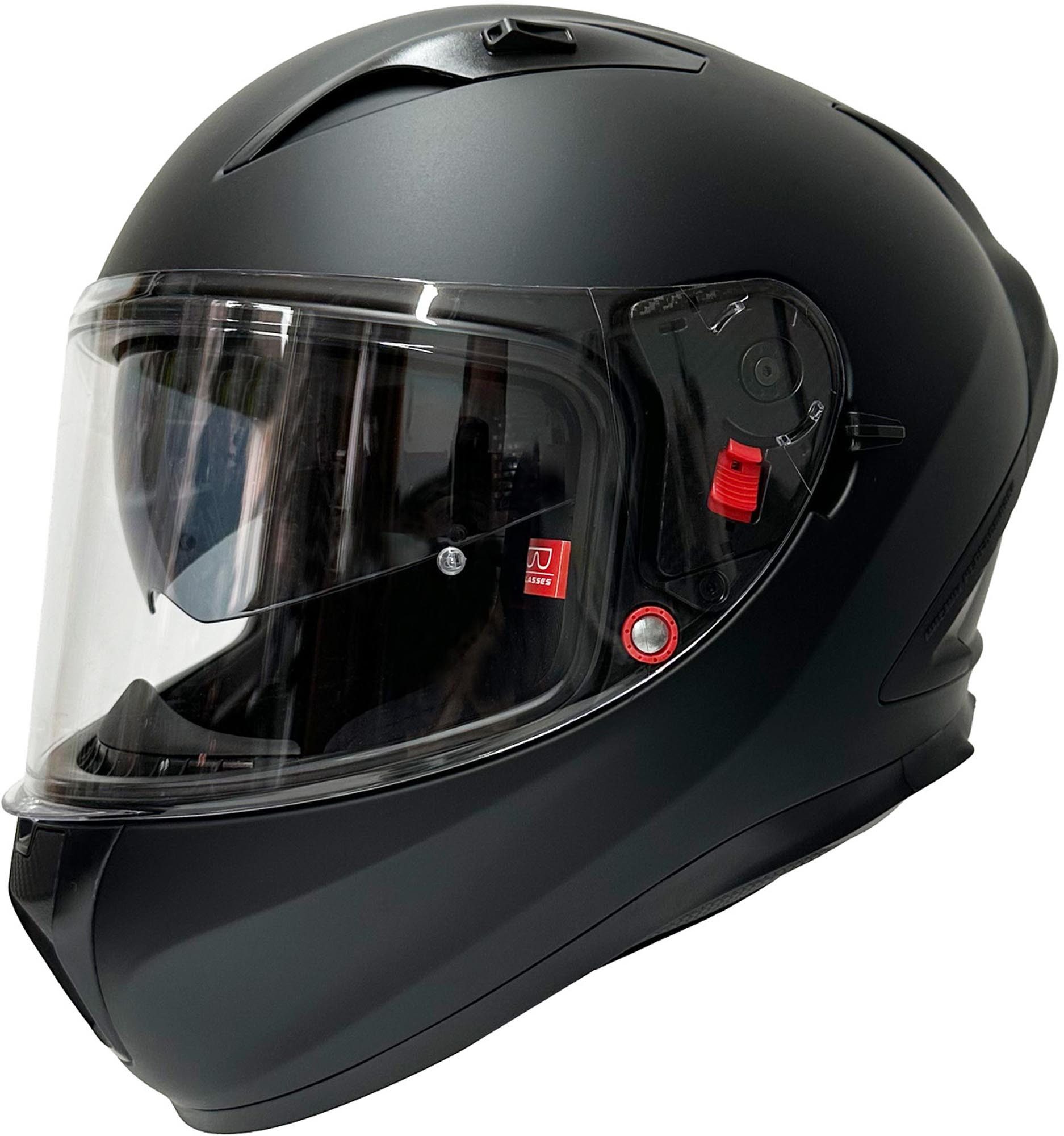 Bores Motorradhelm Gensler Street Helm, vorbereitet für Kommunikationssystem,integriertes Sonnenvisier